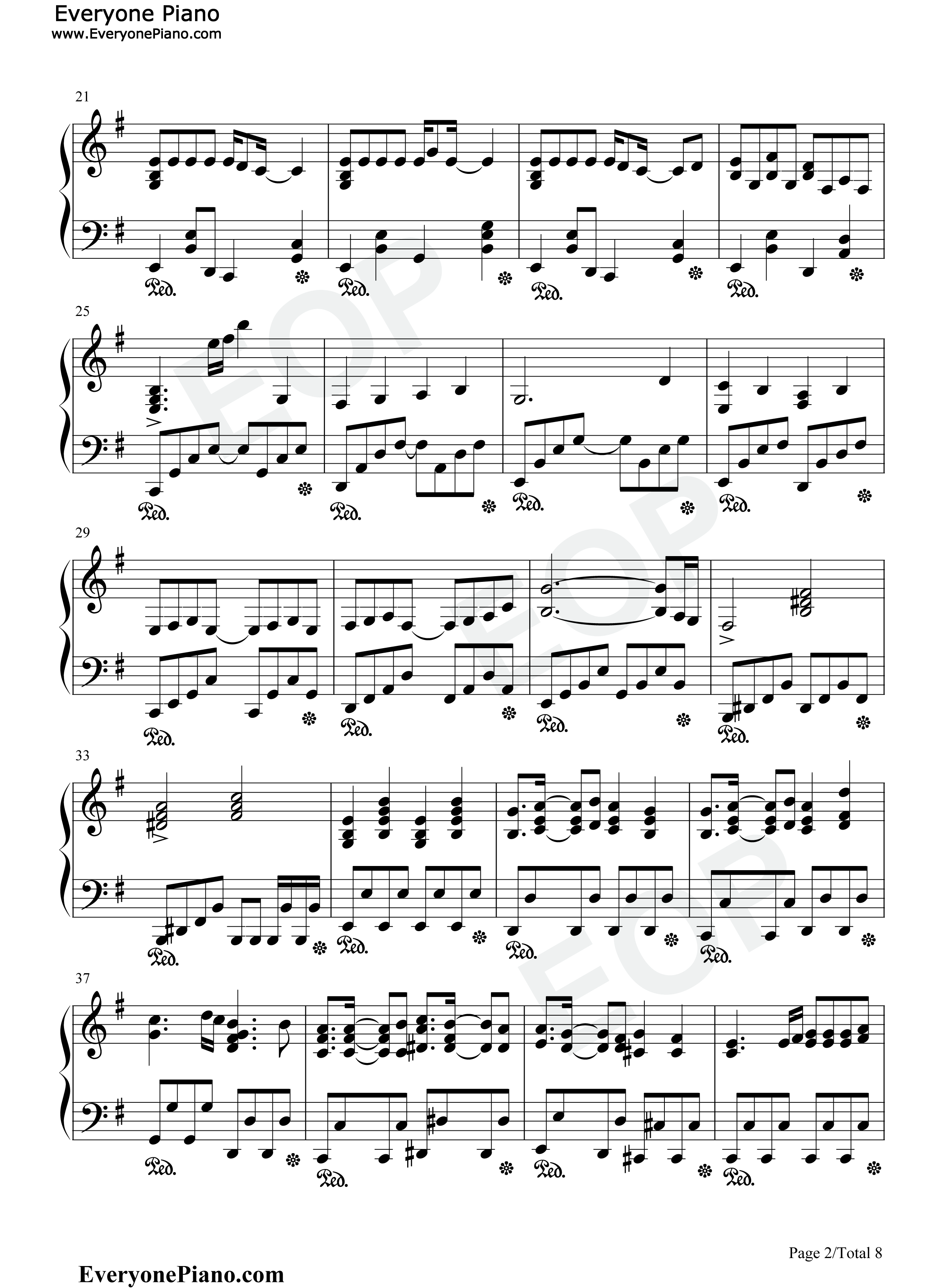 サンドリヨン钢琴谱_初音ミク・KAITO