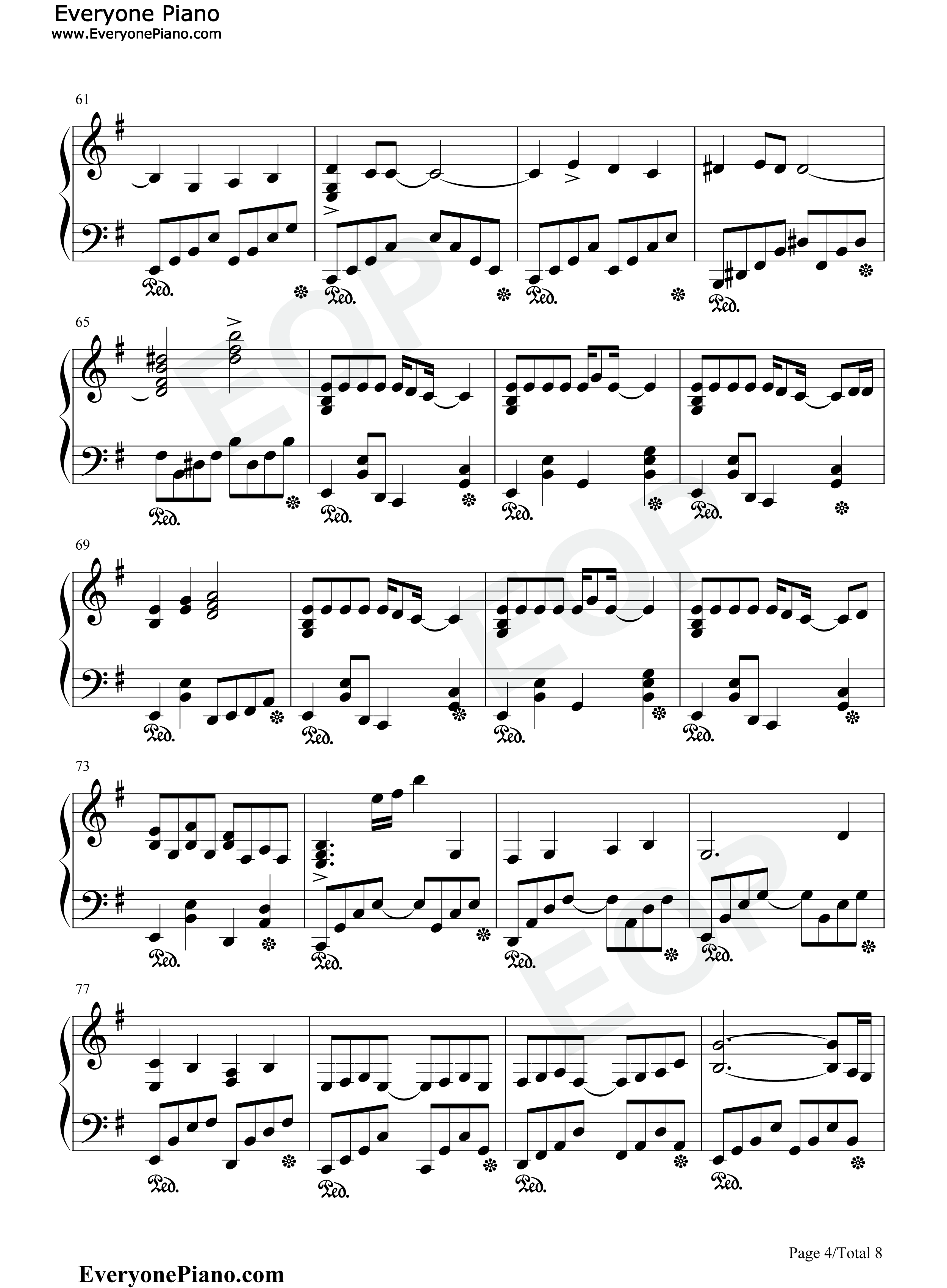 サンドリヨン钢琴谱_初音ミク・KAITO