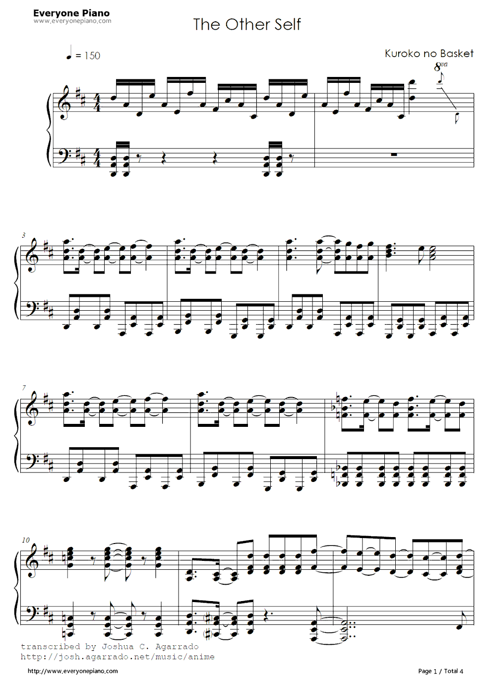 The_Other_self钢琴谱_GRANRODEO