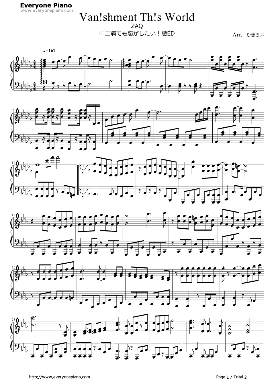 Van!shment_Th!s_World钢琴谱_Black_Raison_d'etre