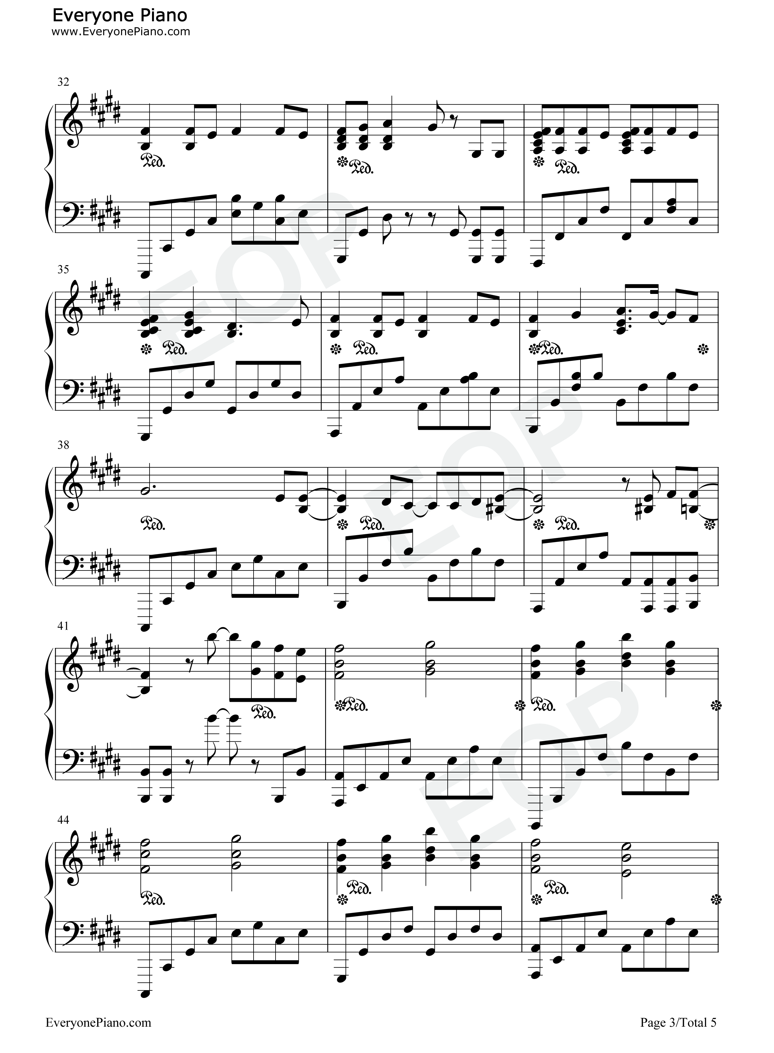 HARUKAZE钢琴谱_SCANDAL