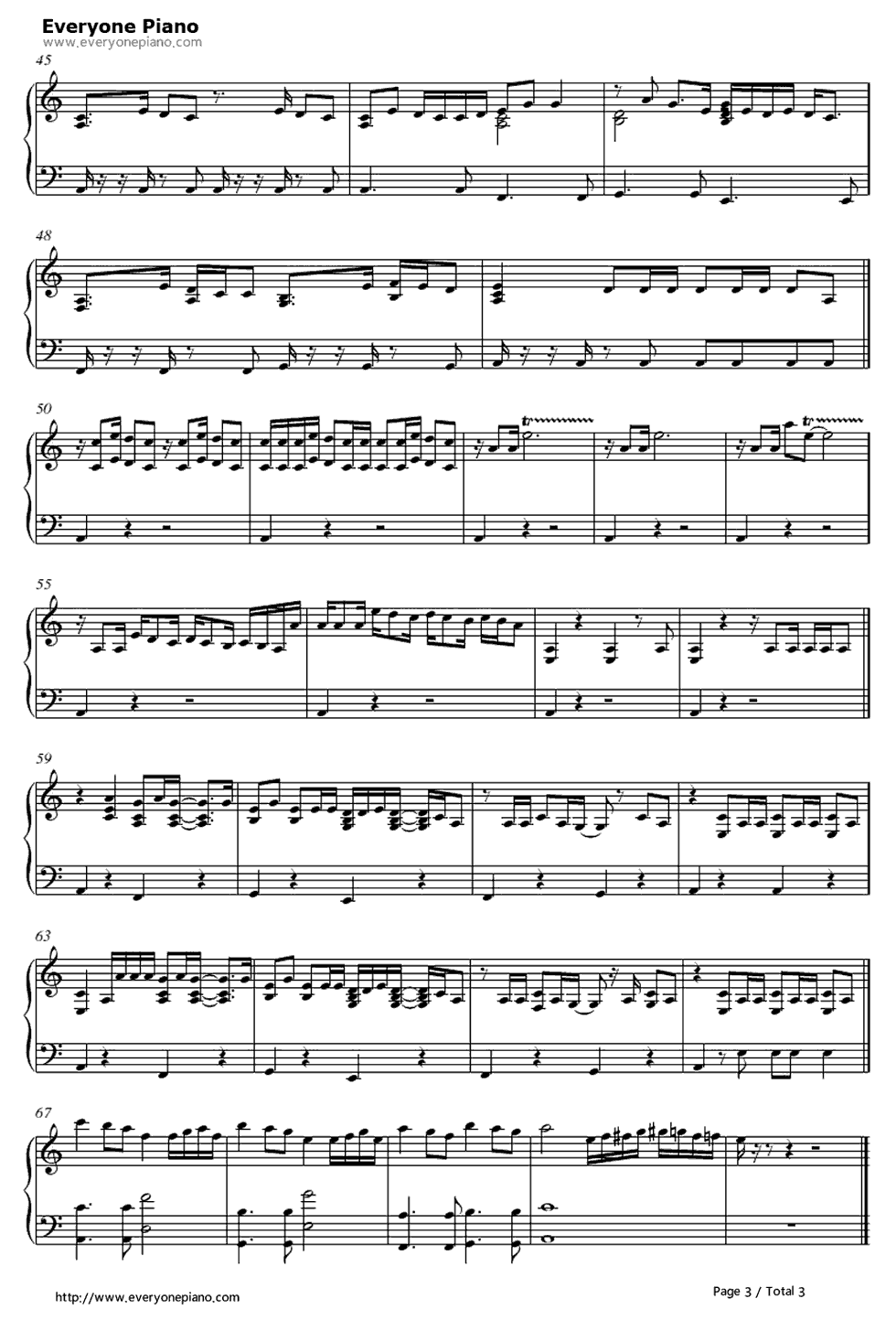 Hips_Don't_Lie钢琴谱_Shakira_Wyclef_Jean