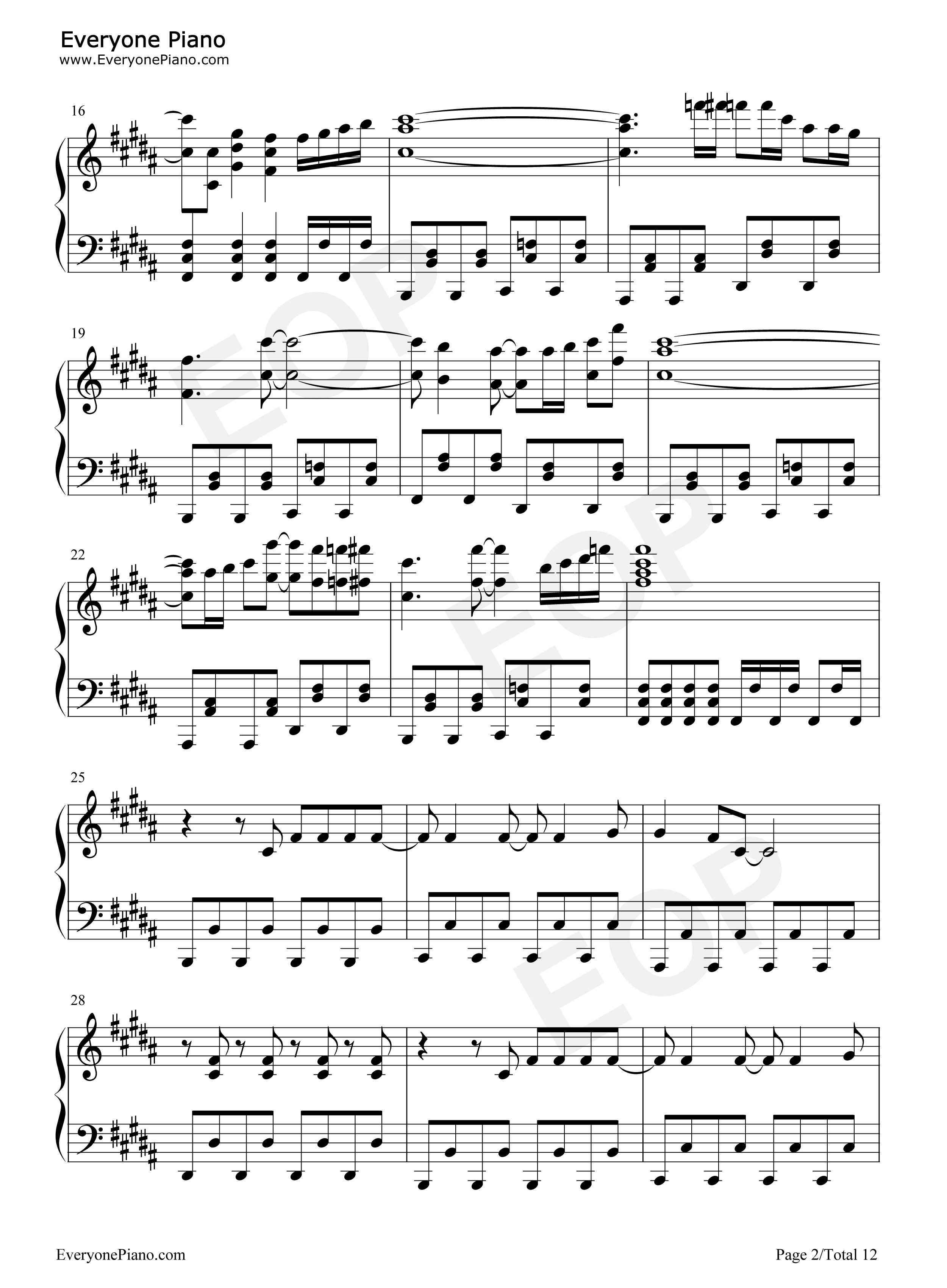 Fantastic_future钢琴谱_田村ゆかり