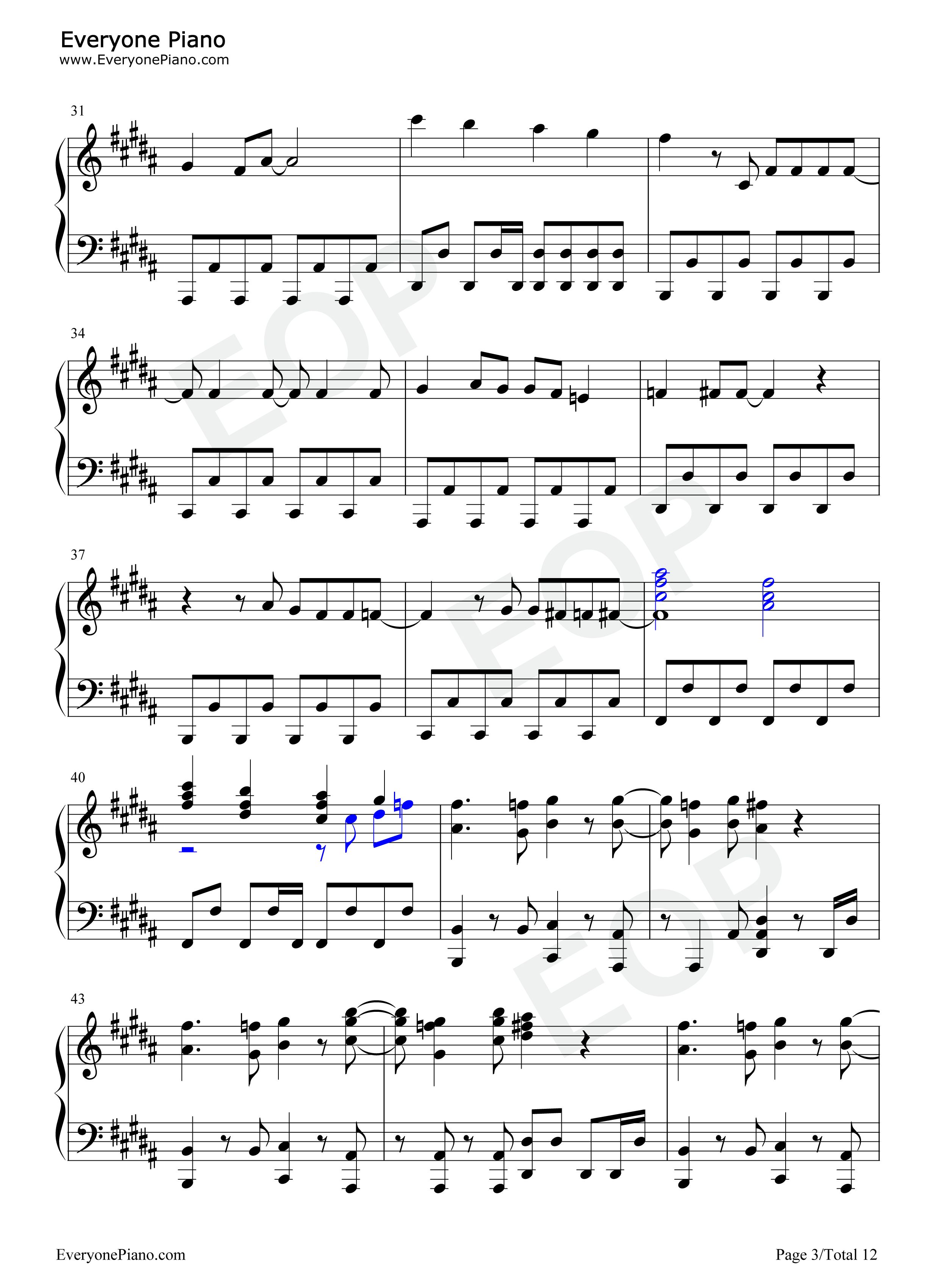 Fantastic_future钢琴谱_田村ゆかり