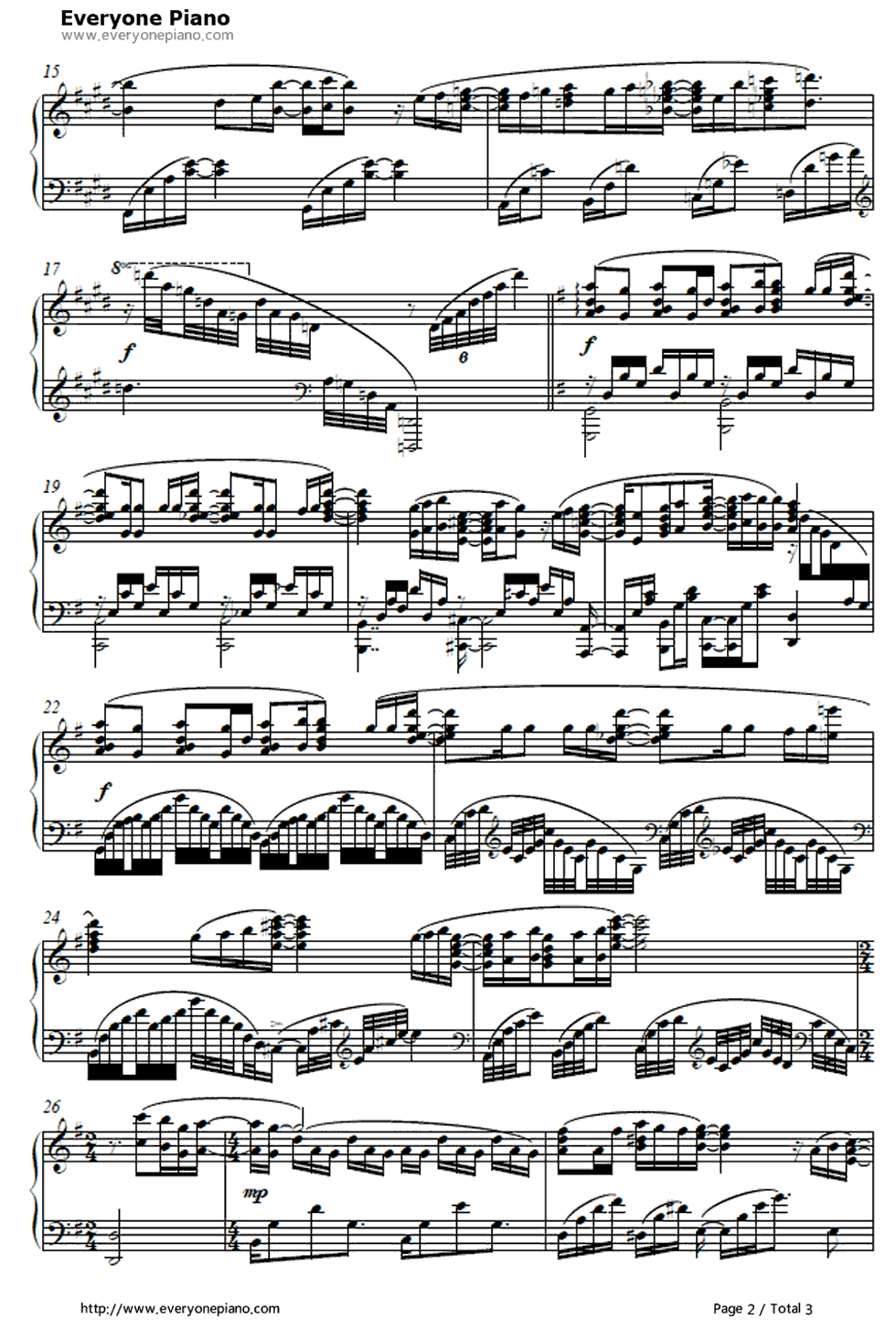 空とキミのメッセージ钢琴谱_ChouCho