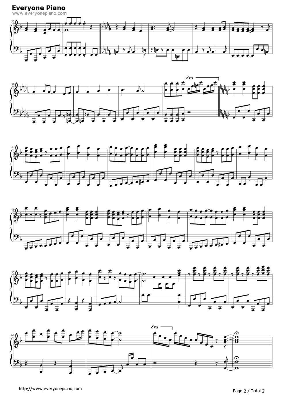 秘密の扉から会いにきて钢琴谱_田村由香里