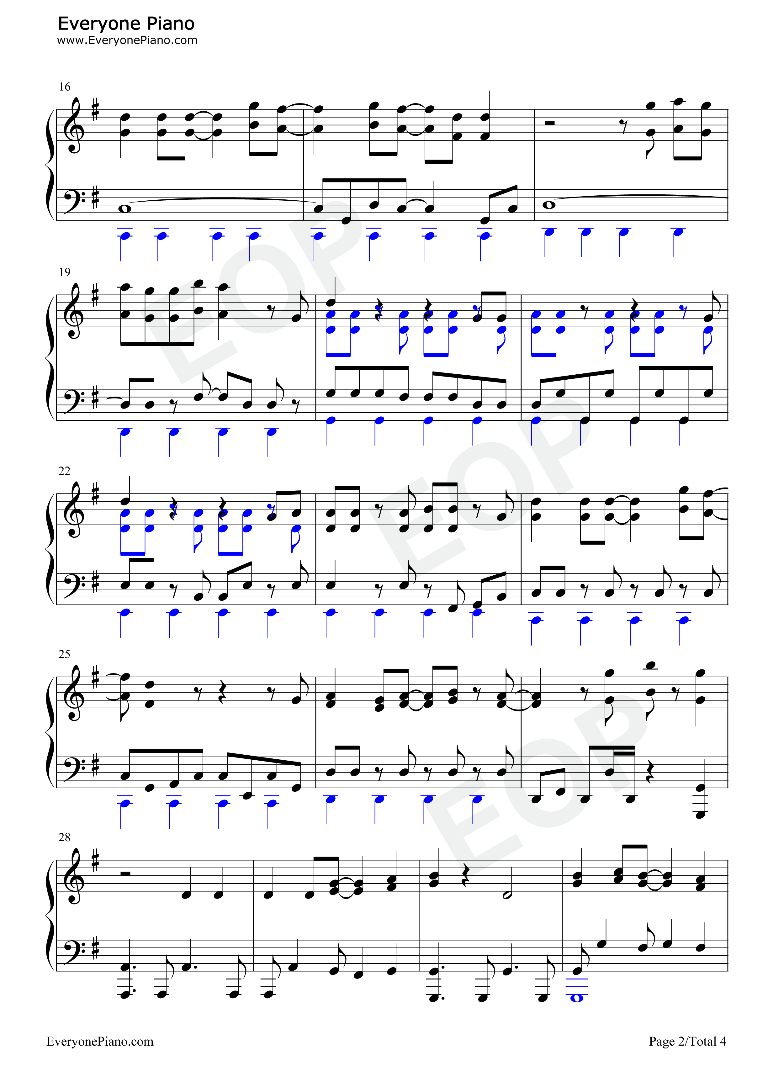 オラシオン钢琴谱_白（CV:茅野爱衣）