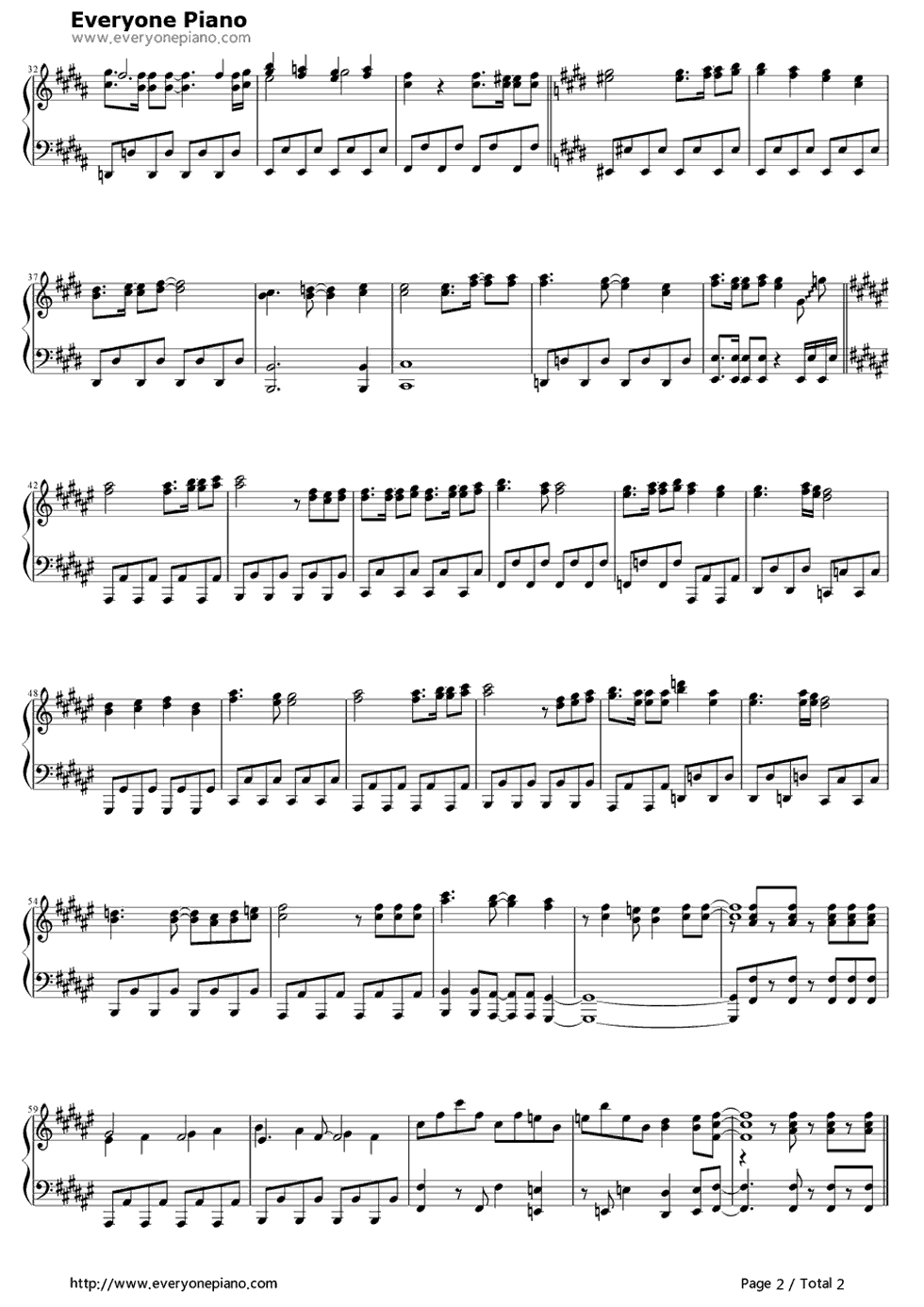 True_Blue_Traveler钢琴谱_栗林美奈实