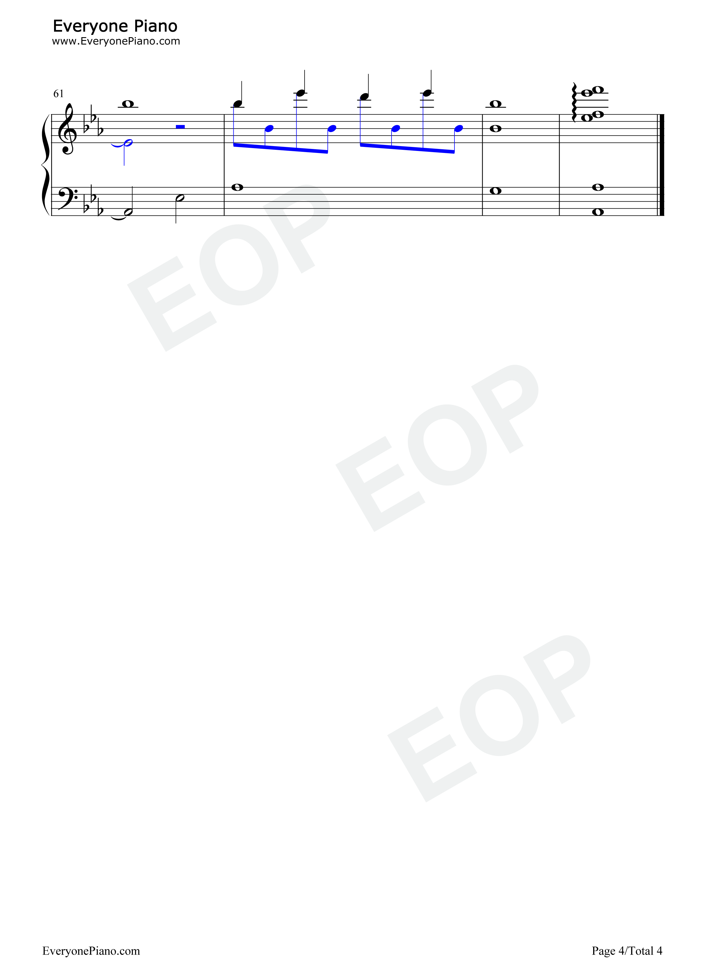 奏（かなで）钢琴谱_藤宫香织（雨宫天）