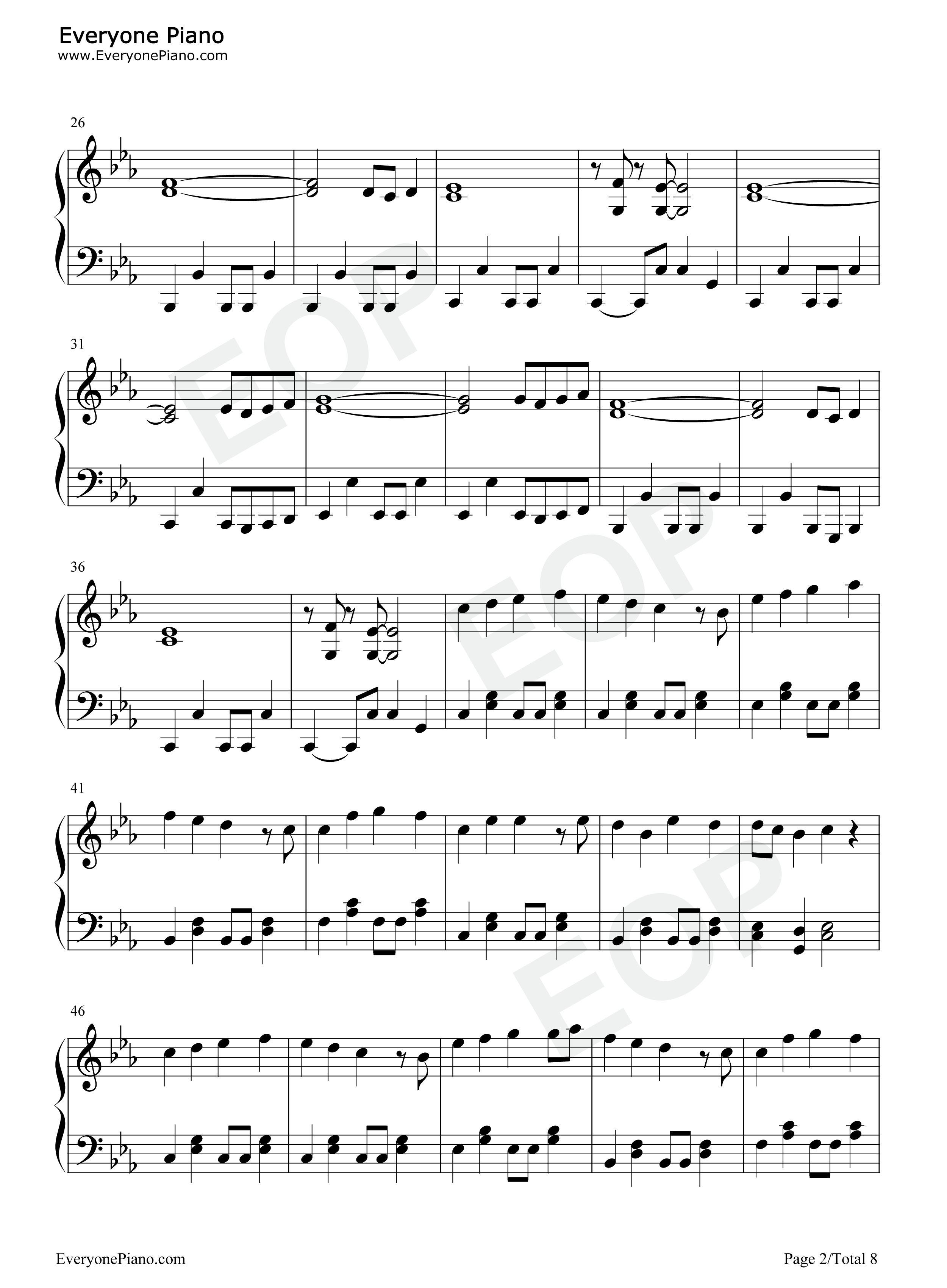 泣いてもいいんだよ钢琴谱_ももいろクローバーZ_桃色幸运草Z