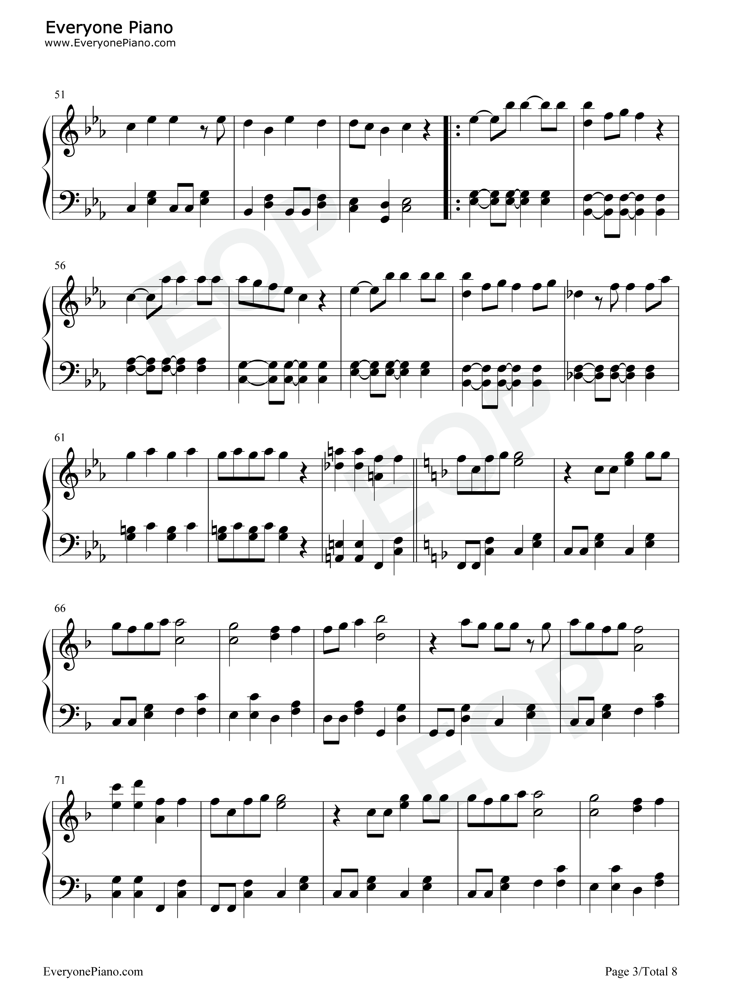 泣いてもいいんだよ钢琴谱_ももいろクローバーZ_桃色幸运草Z