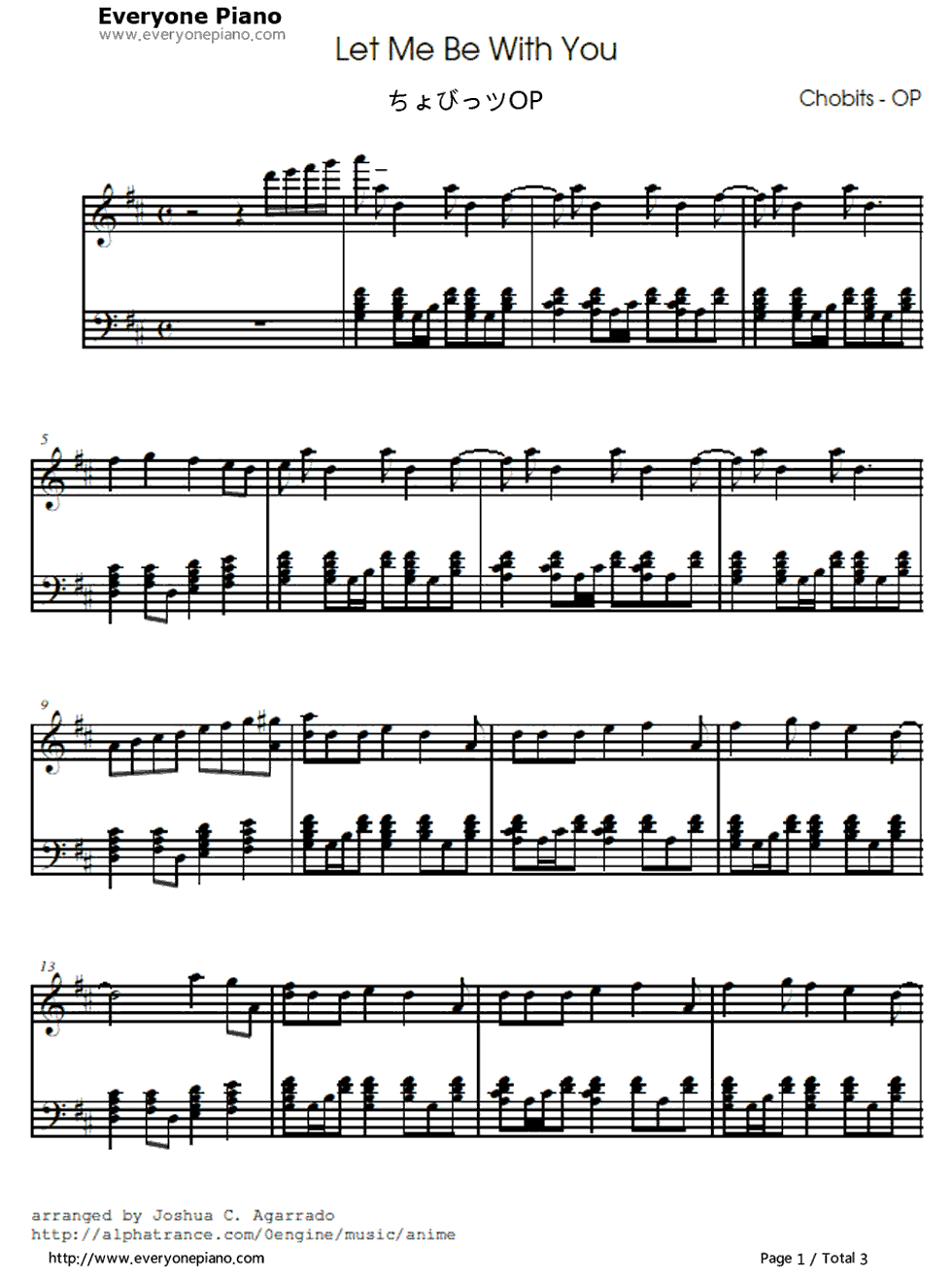 Let_Me_Be_With_You钢琴谱_ROUND_TABLE_featuring_Nino