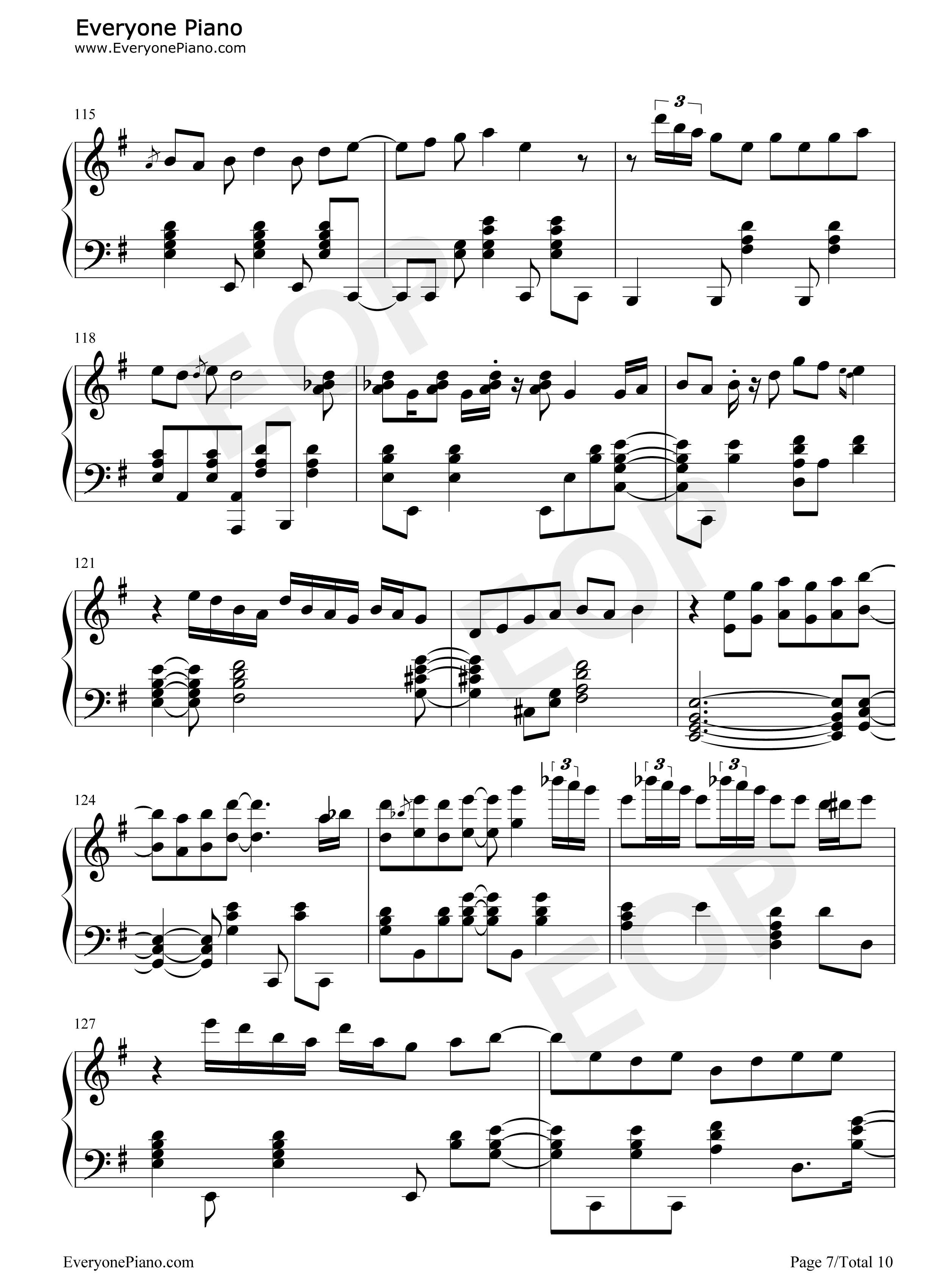 メグメル钢琴谱_riya