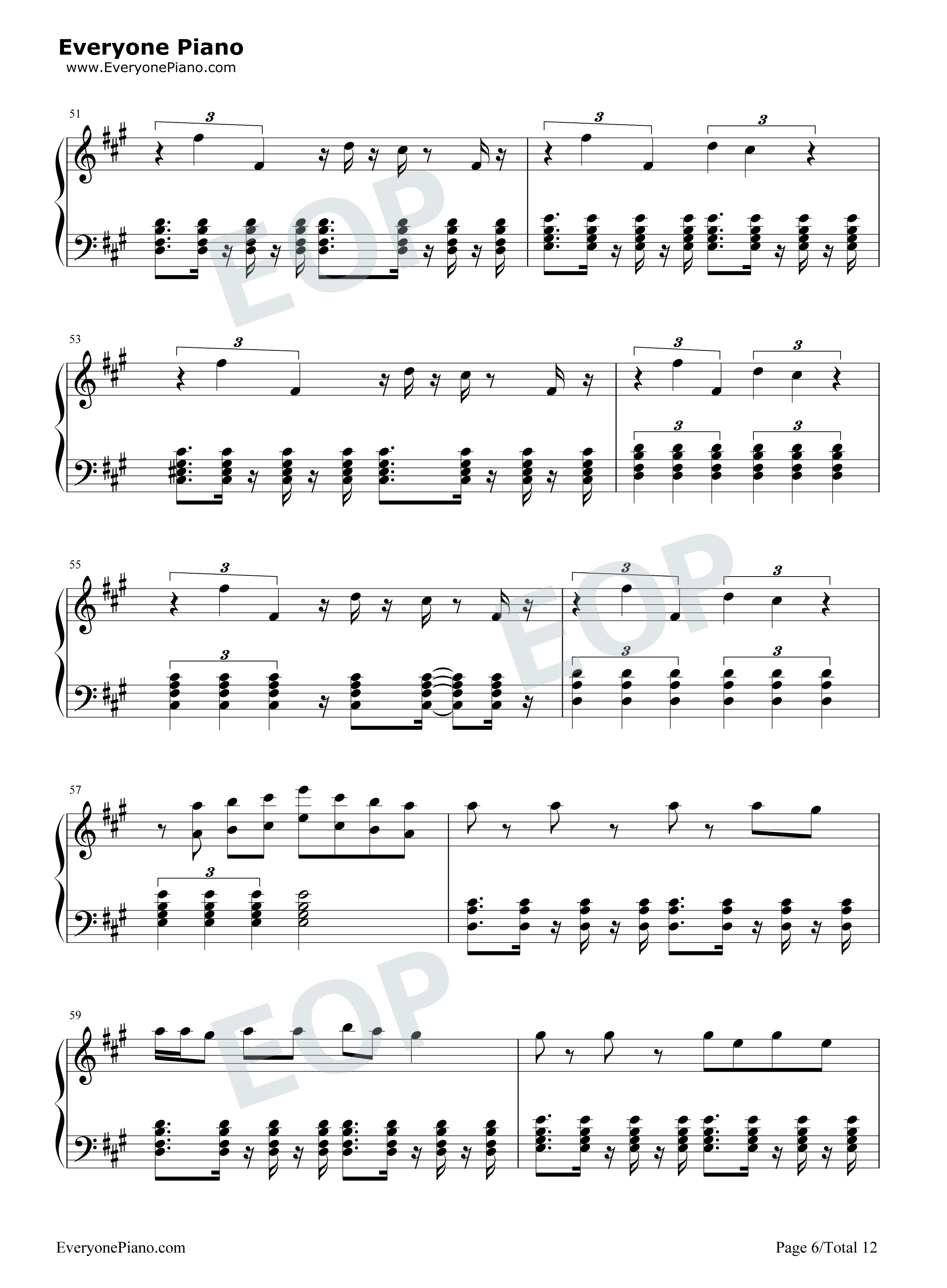 We_Are_One_(Ole_Ola)钢琴谱_Pitbull