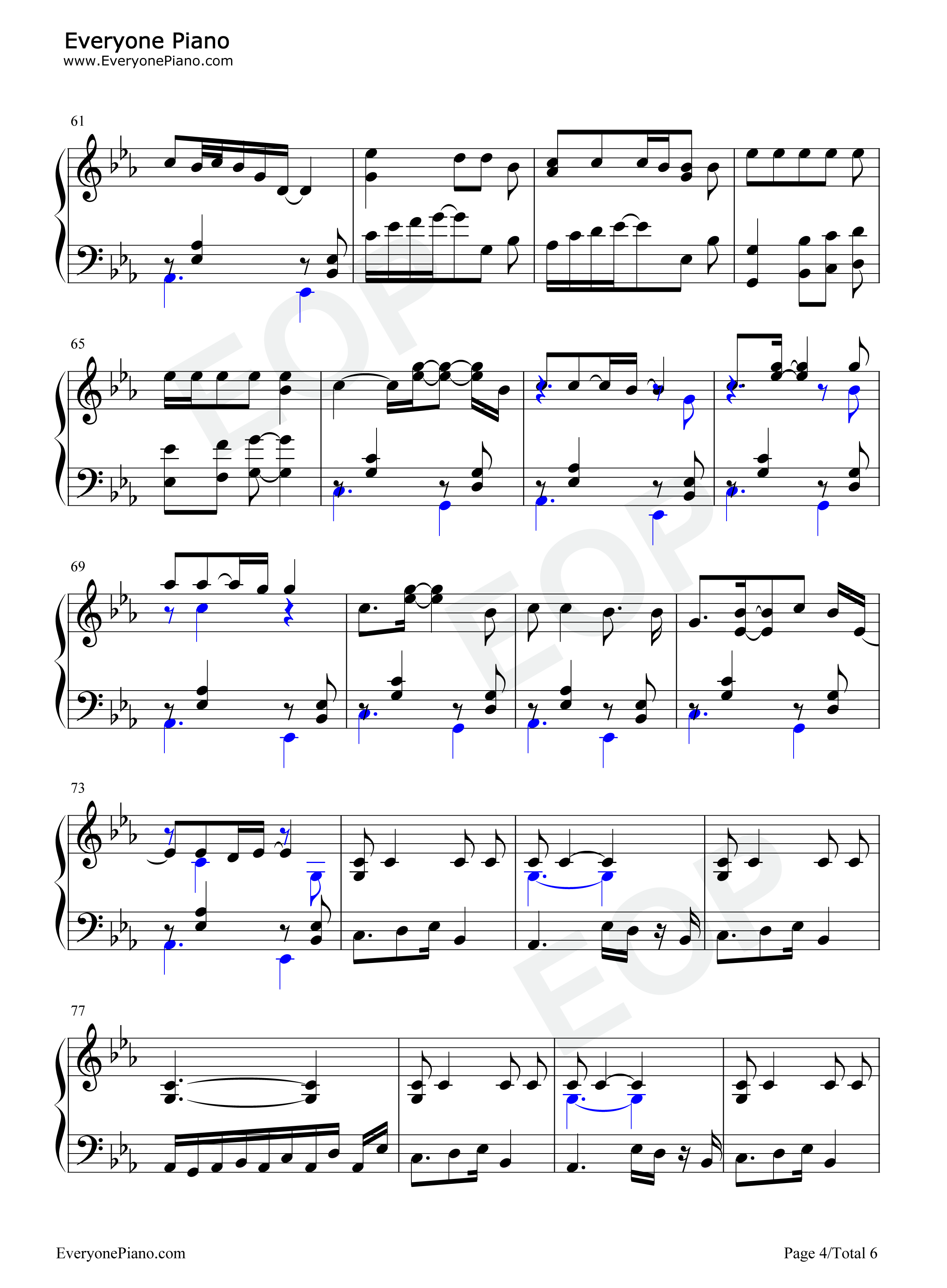 Wind钢琴谱_Akeboshi