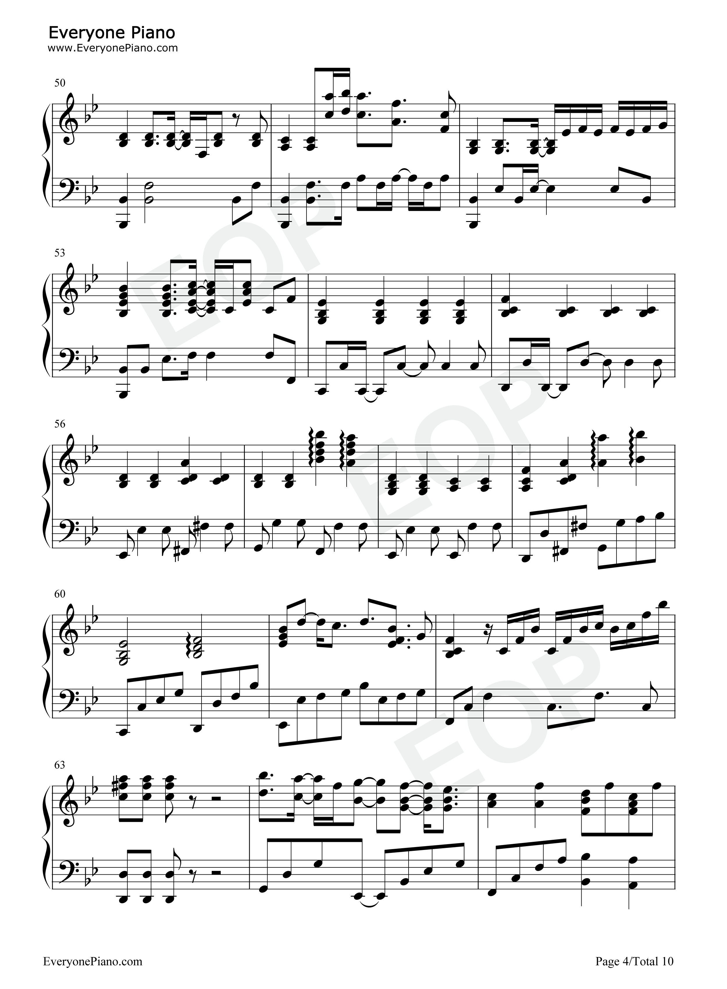 约束钢琴谱_今井麻美