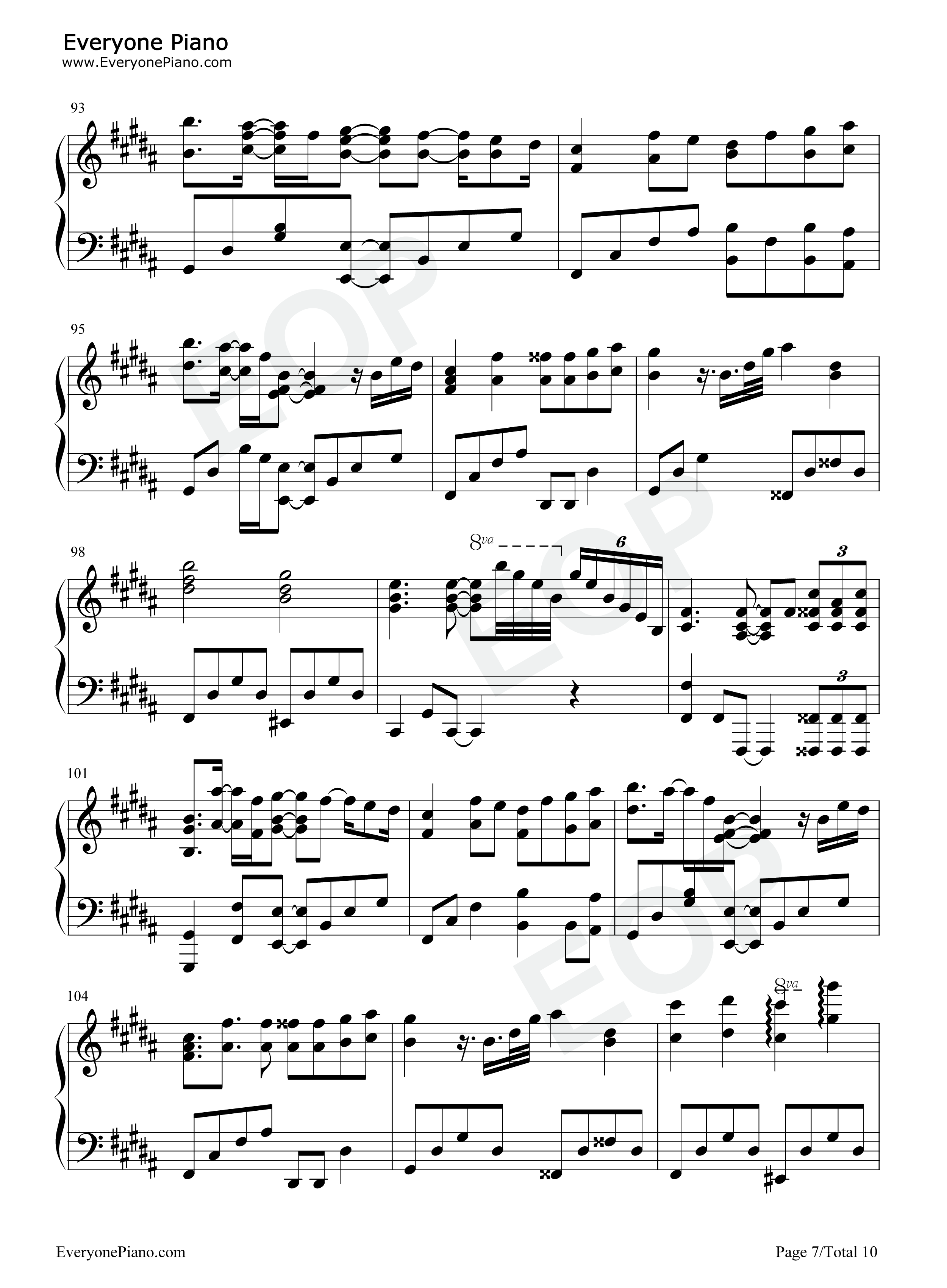 约束钢琴谱_今井麻美