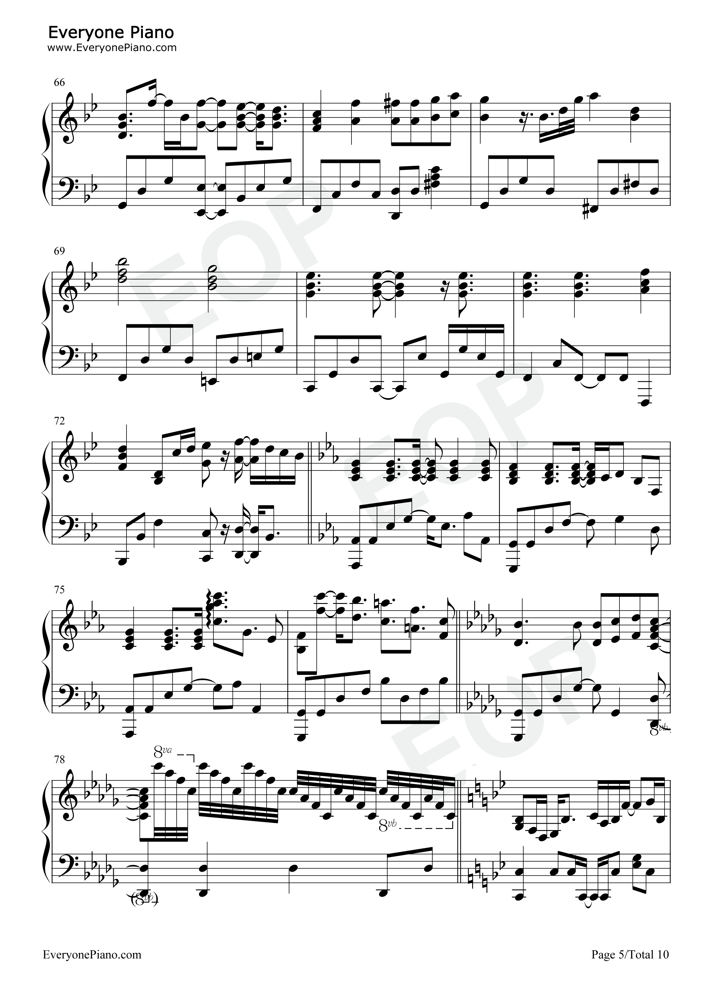 约束钢琴谱_今井麻美