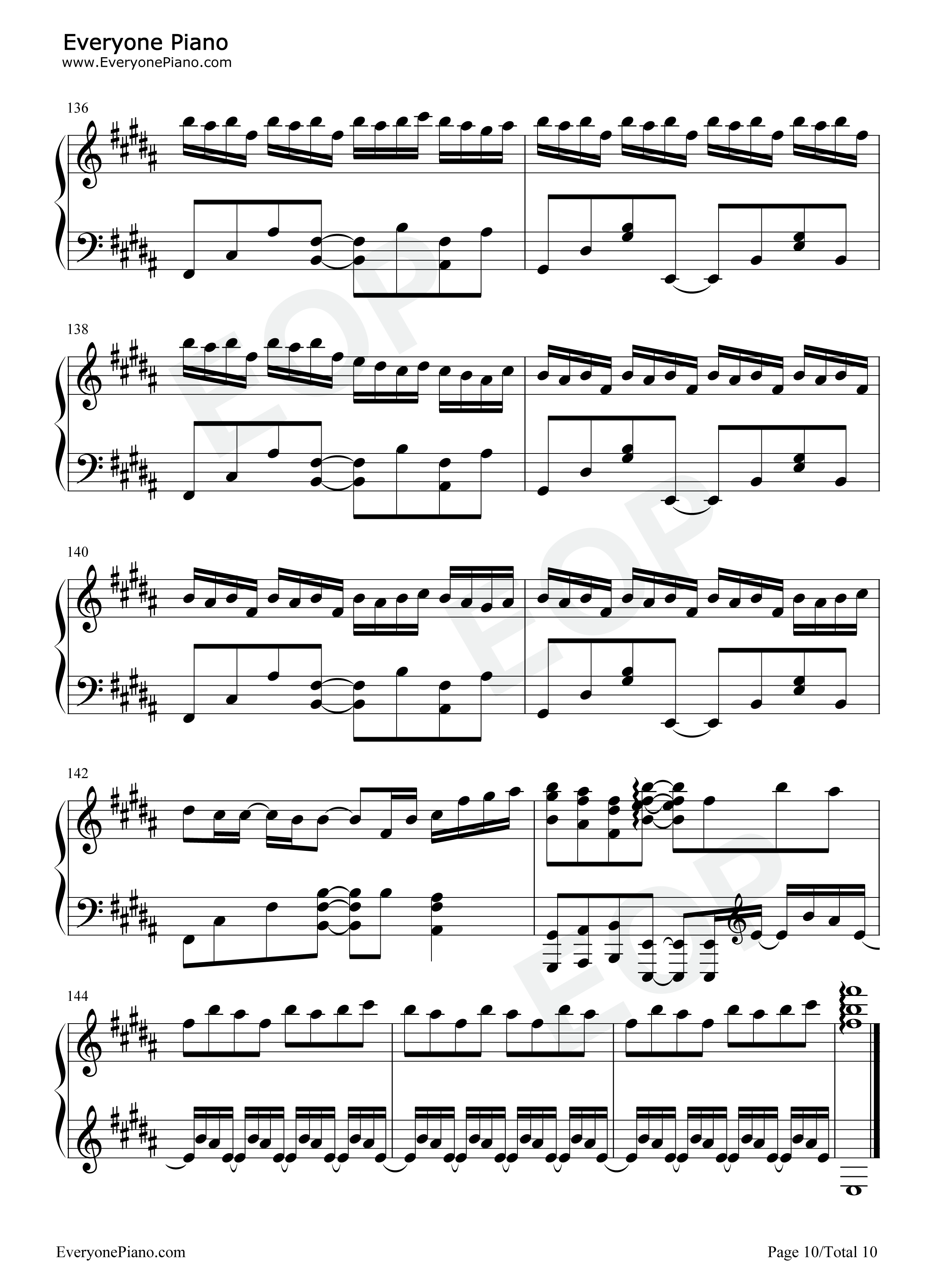 约束钢琴谱_今井麻美