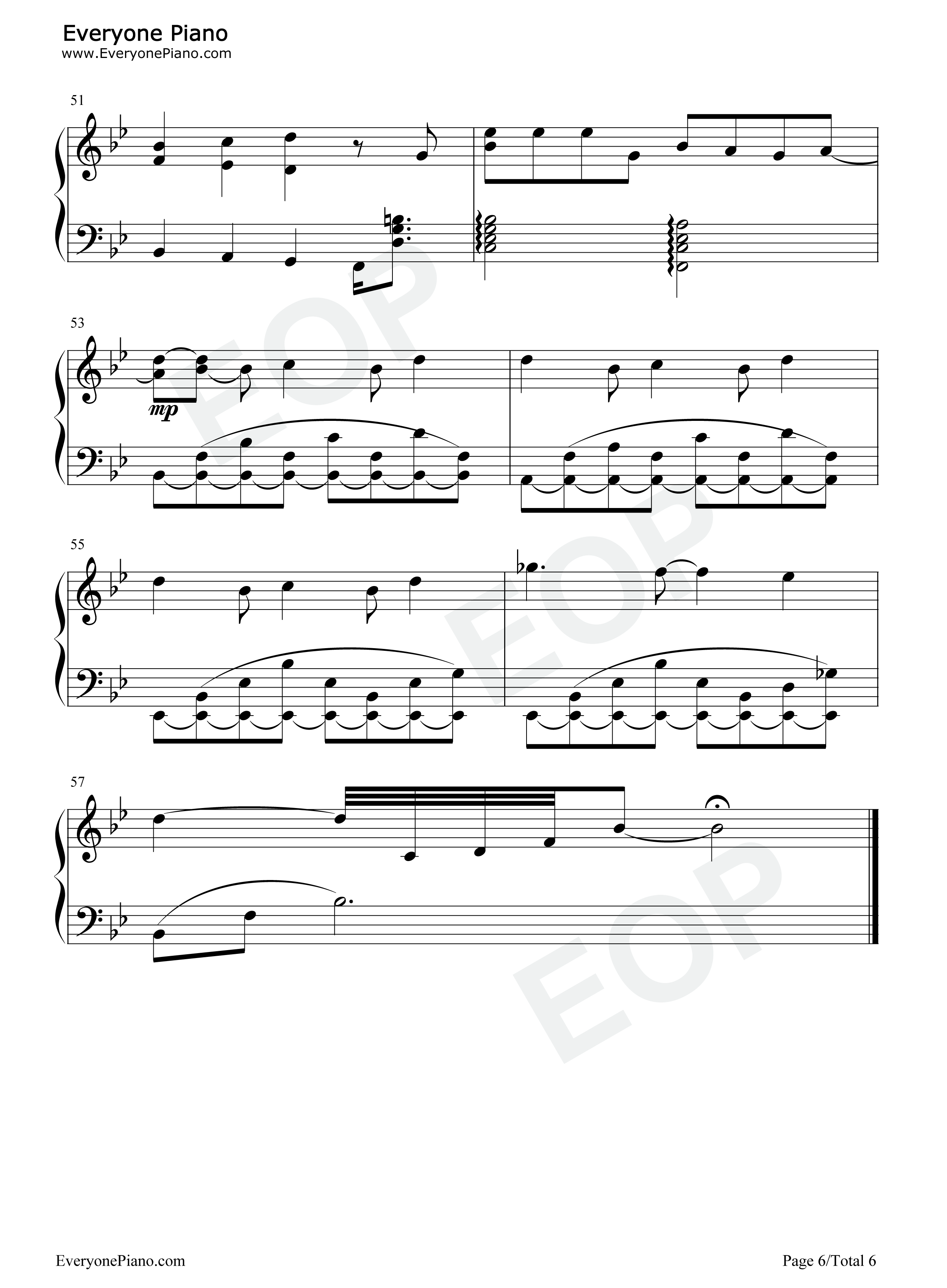 君がいない夏钢琴谱_DEEN