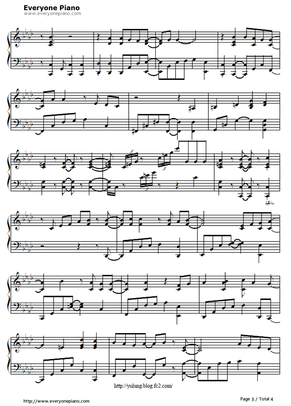 Dead_End钢琴谱_飞兰