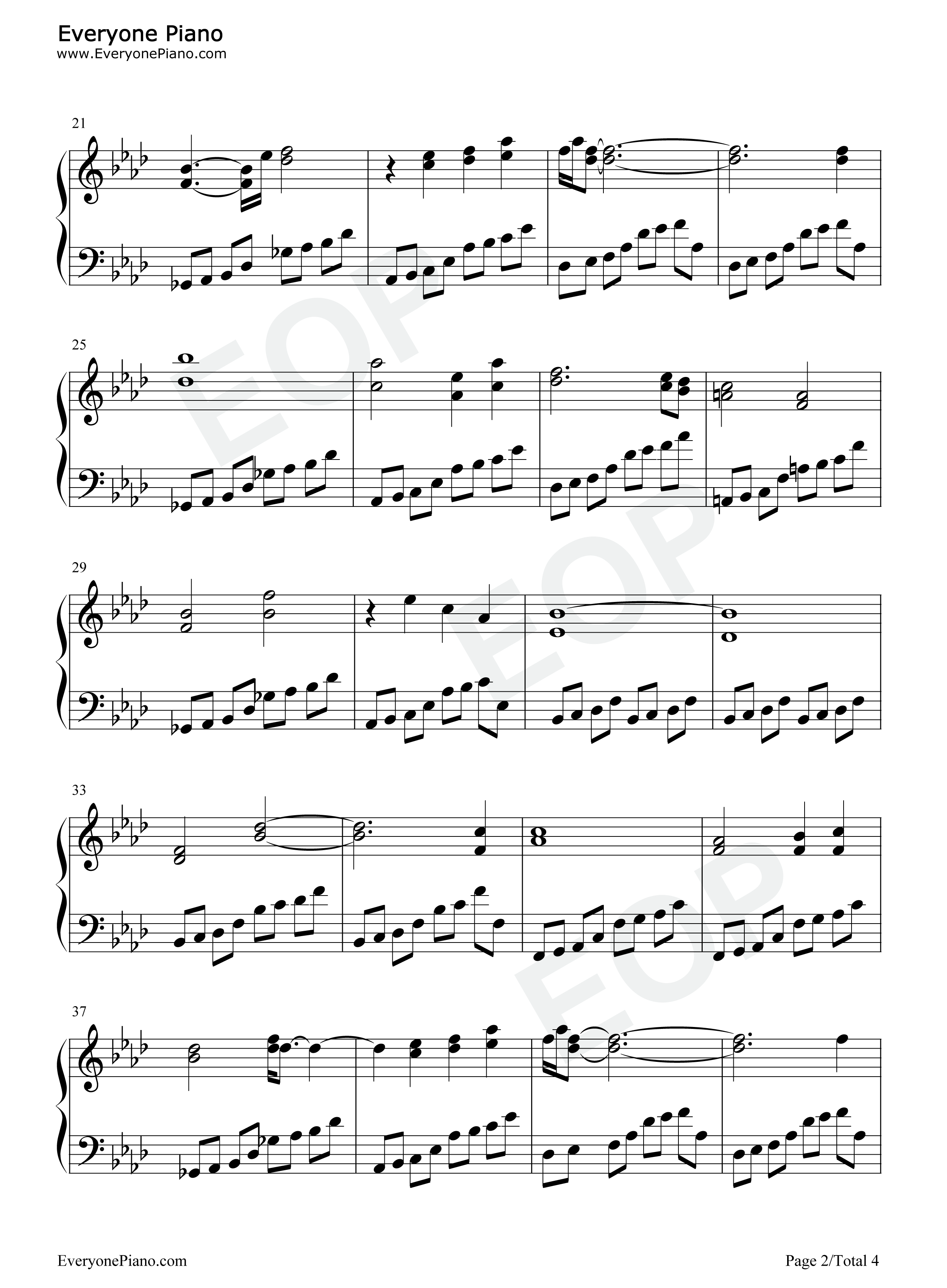 最も澄みわたる空と海钢琴谱_上海爱丽丝幻乐团