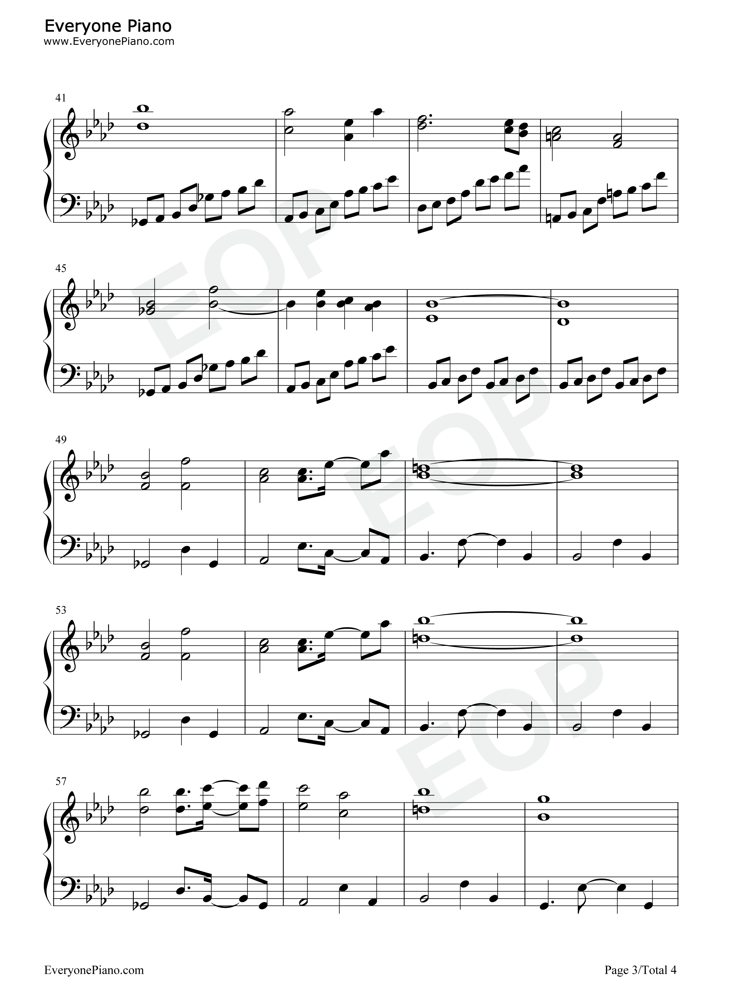 最も澄みわたる空と海钢琴谱_上海爱丽丝幻乐团