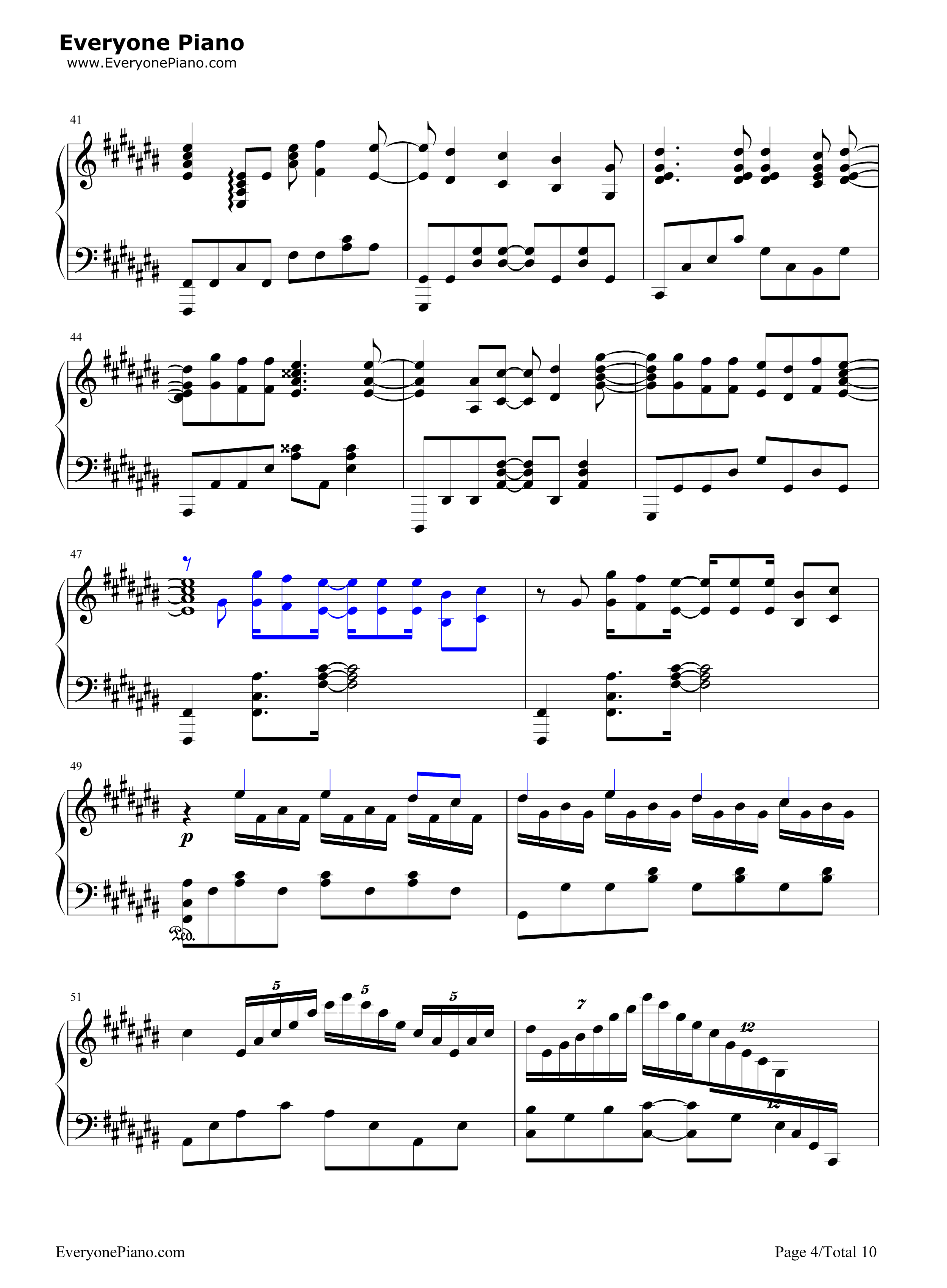 COLORS钢琴谱_FLOW