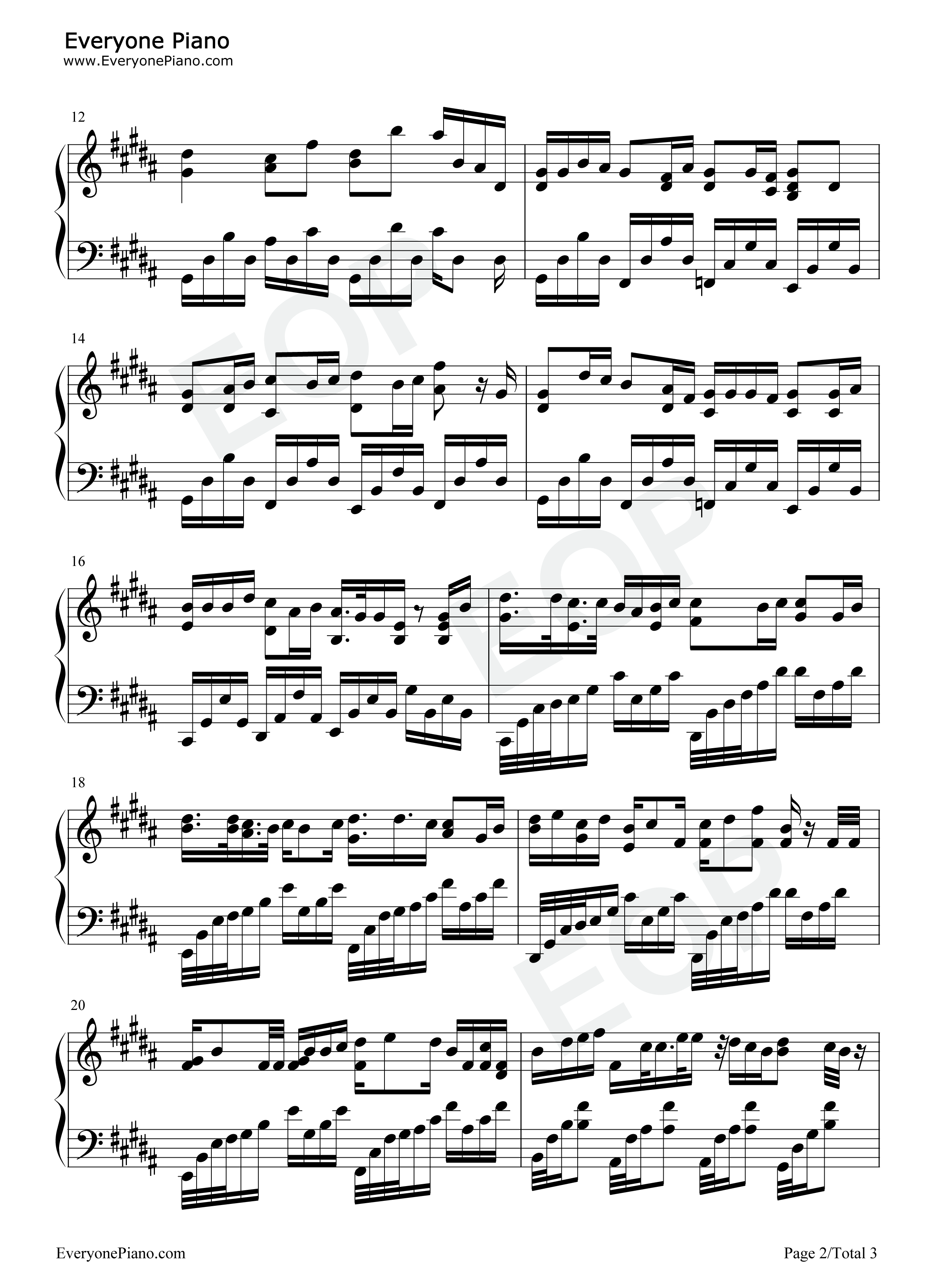 ゼロ钢琴谱_BUMP_OF_CHICKEN