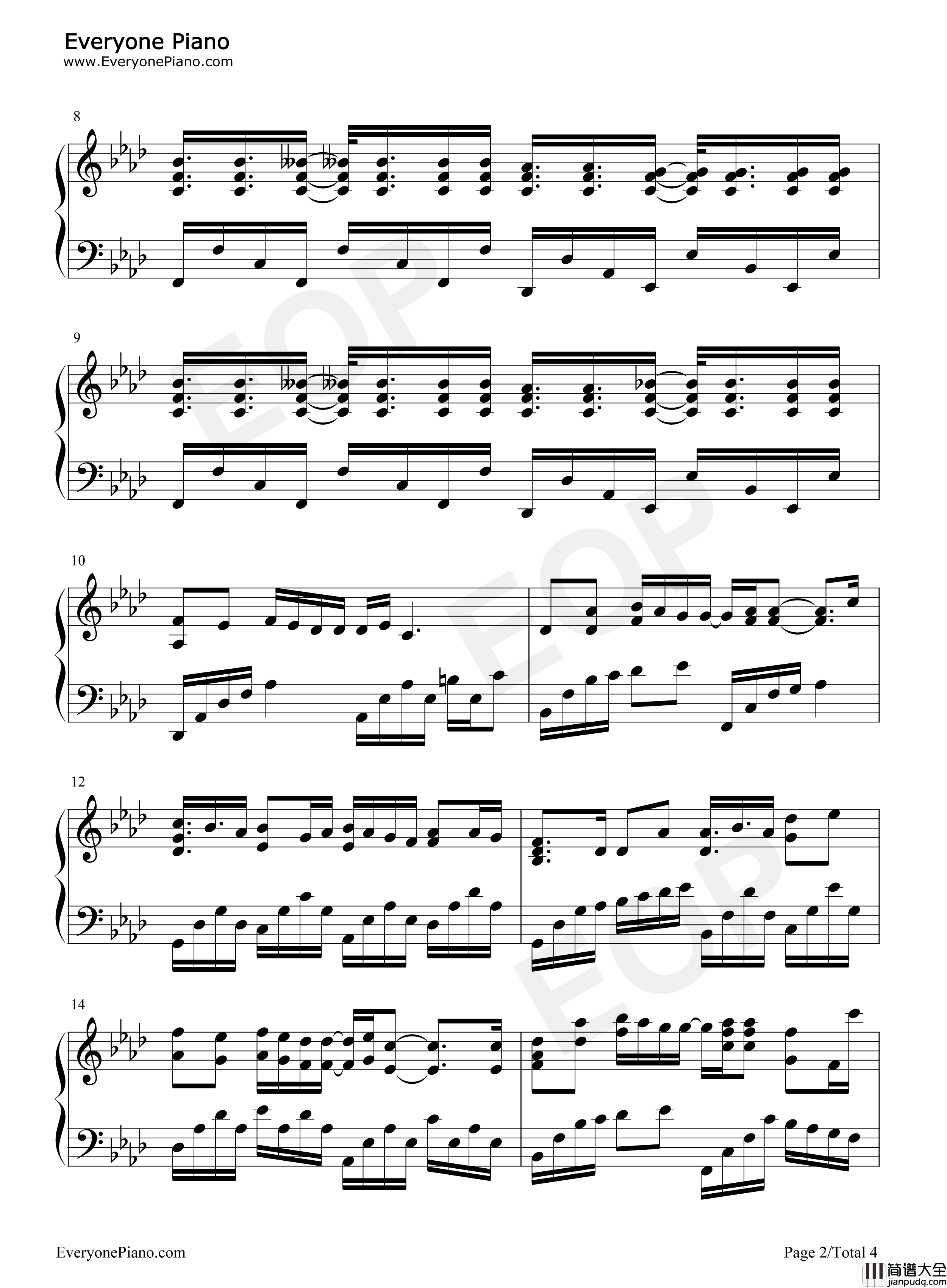 Burst_The_Gravity钢琴谱_ALTIMA