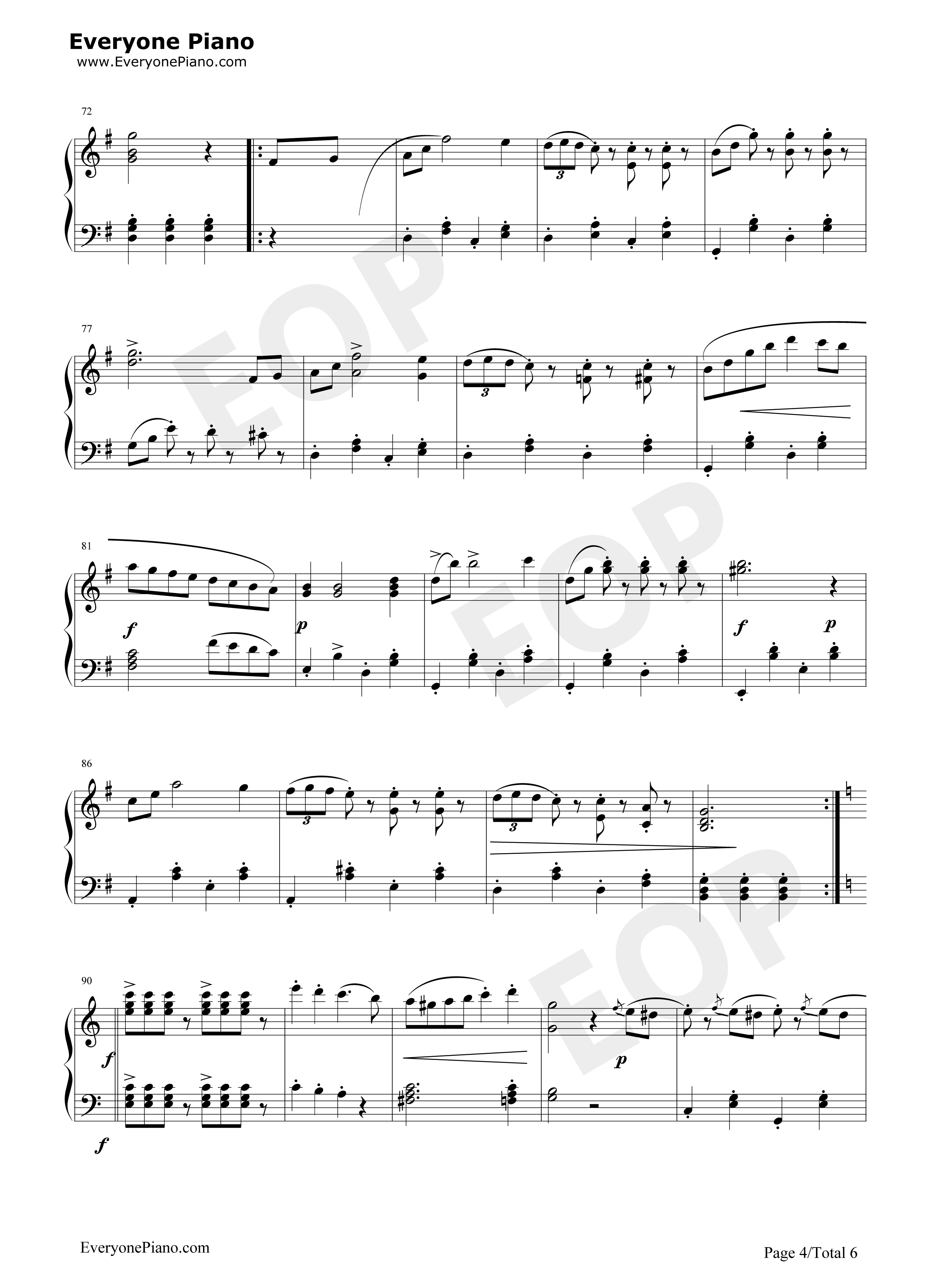 拉德斯基进行曲钢琴谱_约翰·施特劳斯__Johann_Strauss_Sr.