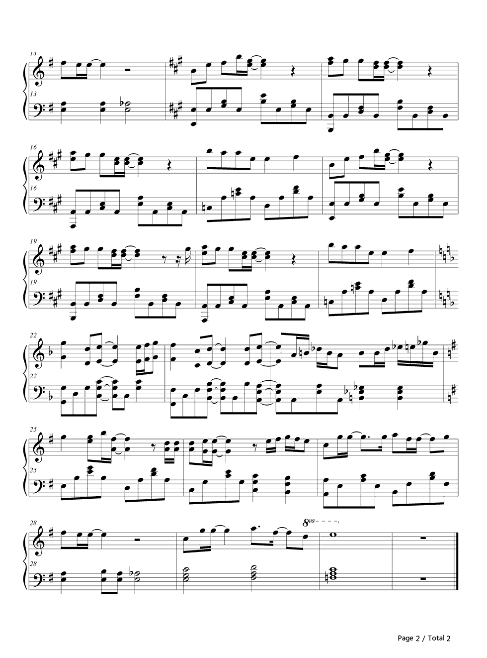 Perfect_slumbers钢琴谱_堀江由衣