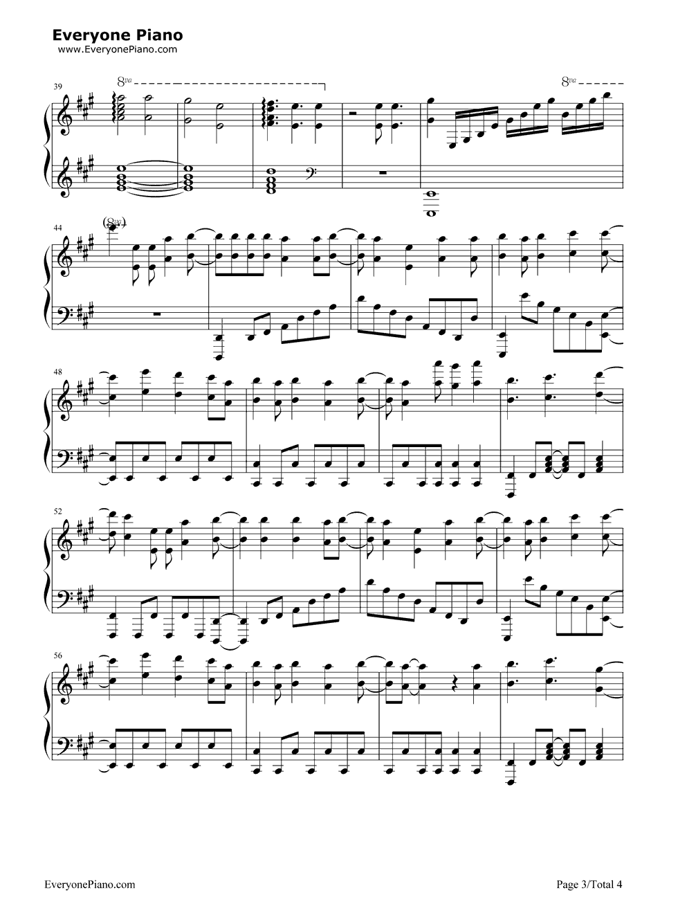 Brand钢琴谱_西泽幸奏