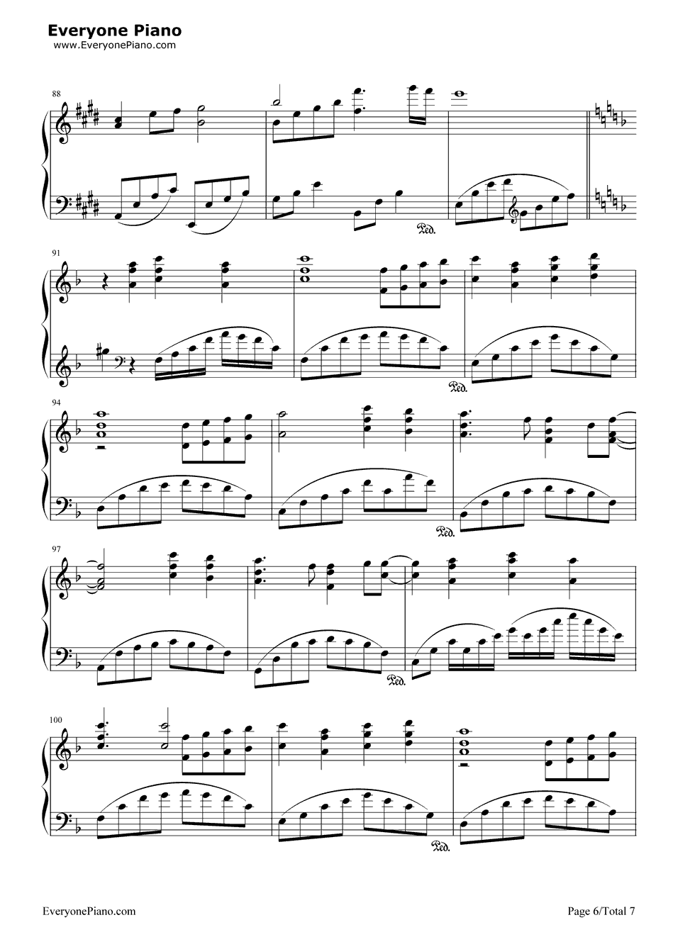 永远的朋友钢琴谱_孙楠__张惠妹