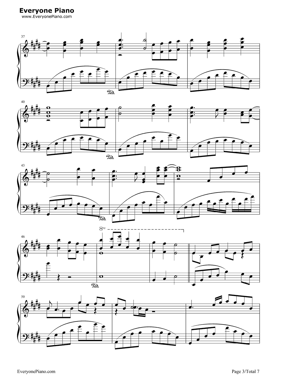 永远的朋友钢琴谱_孙楠__张惠妹