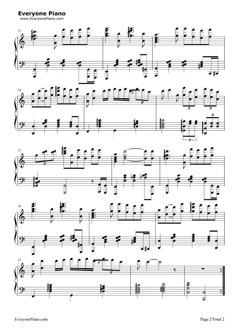 那个男人钢琴谱_杨宗纬__玄彬