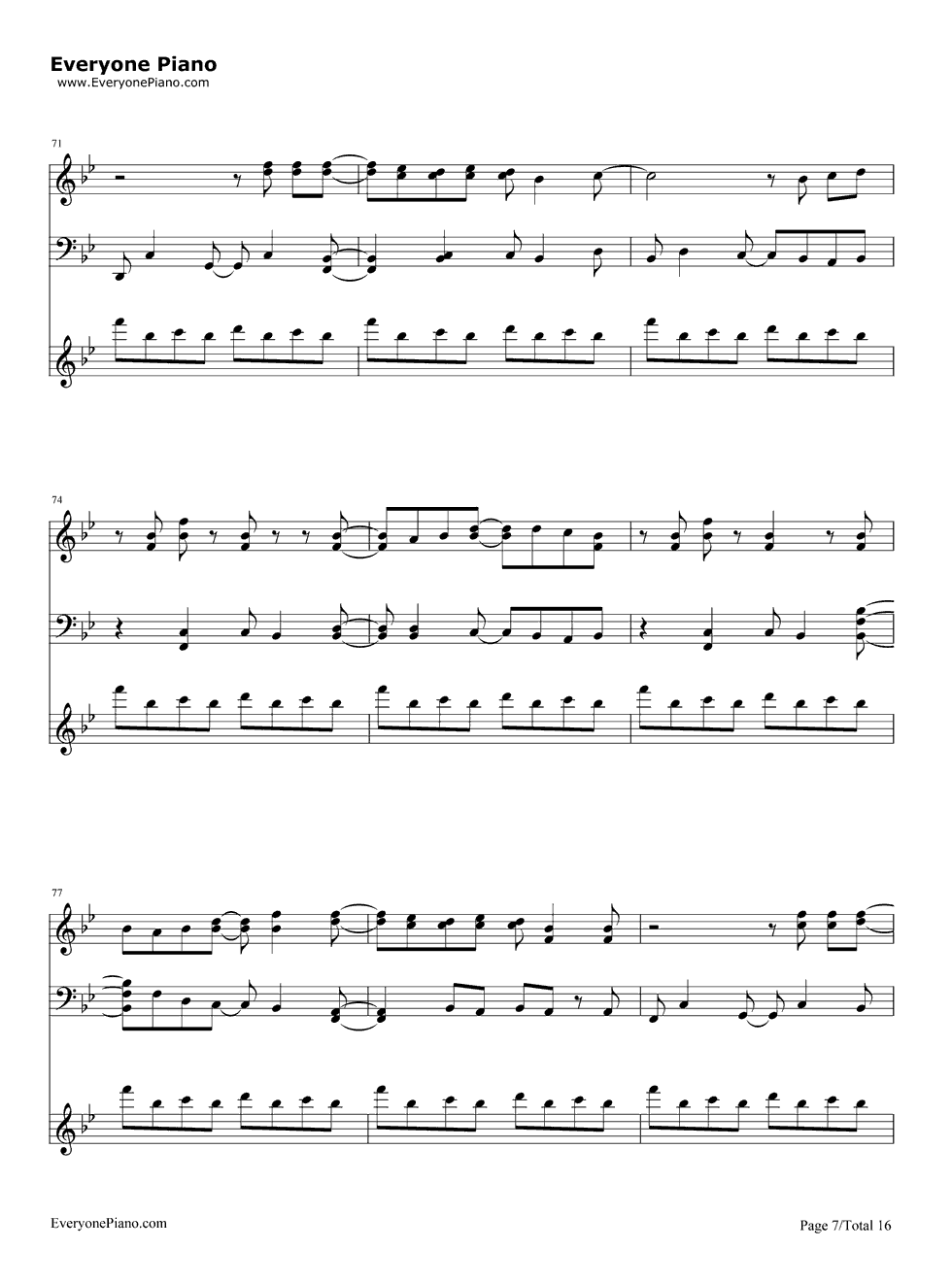 仆らの翼钢琴谱_邻人部