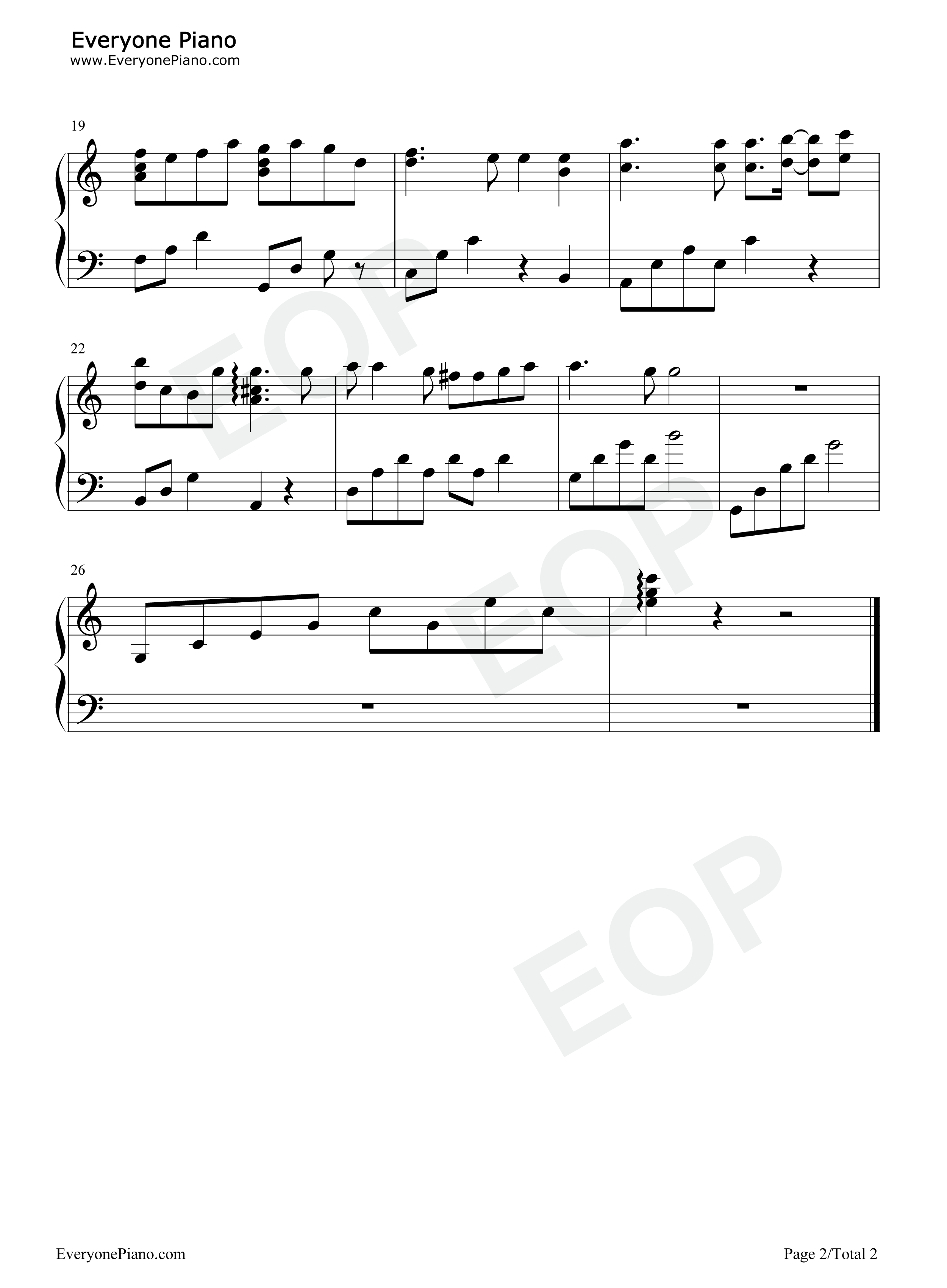 キミのなかののび太钢琴谱_堀江美都子