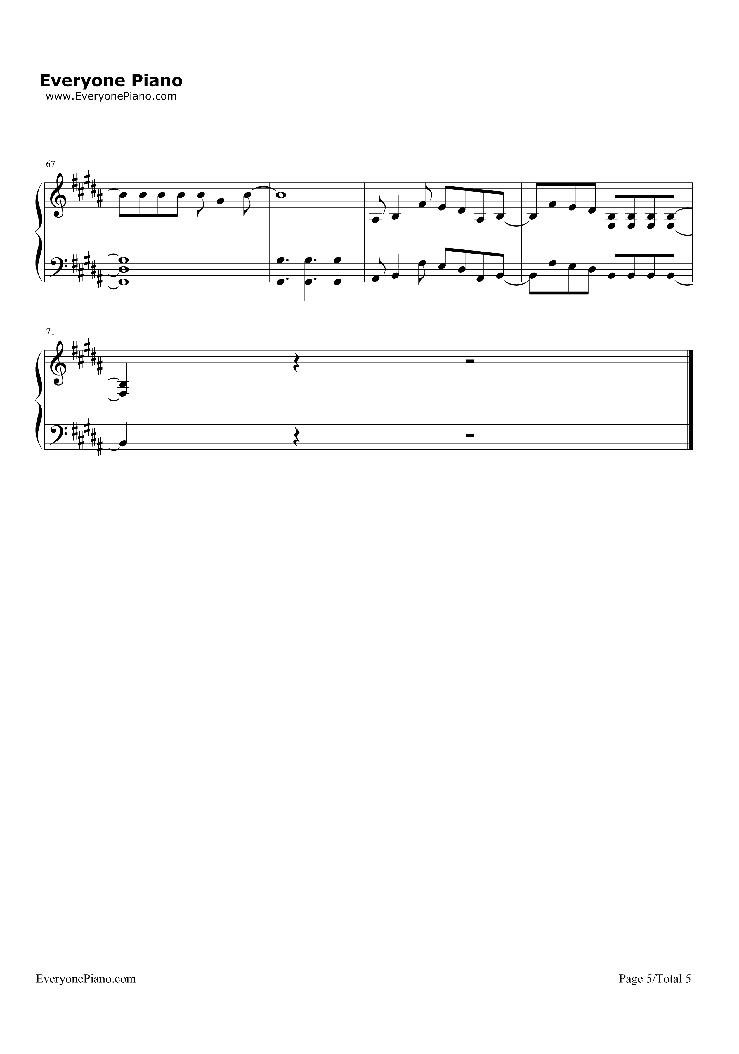 FLY_HIGH钢琴谱_BURNOUT_SYNDROMES