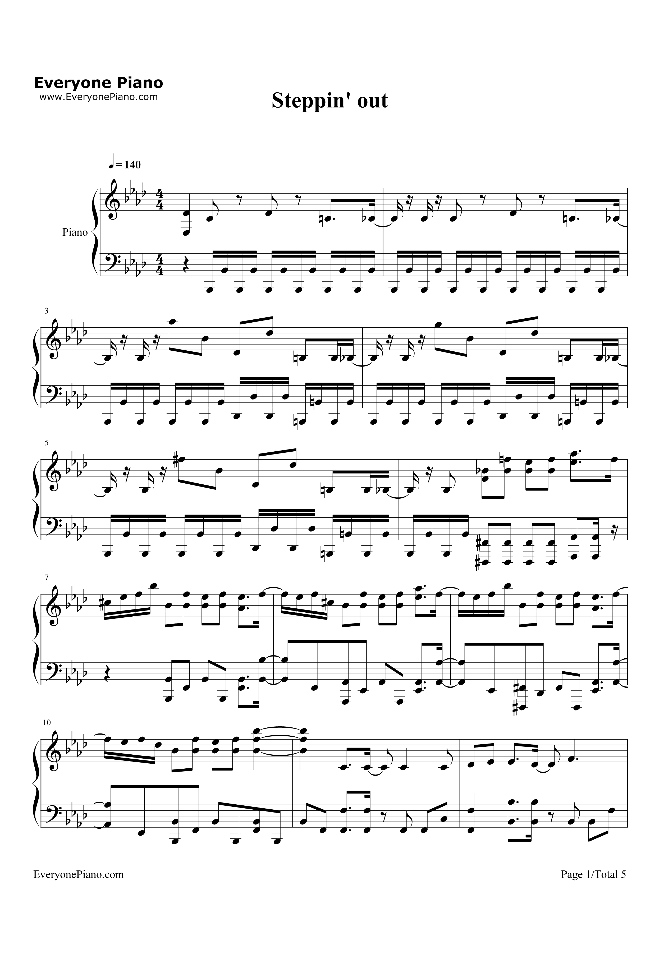 Steppin'_Out钢琴谱_FLOW