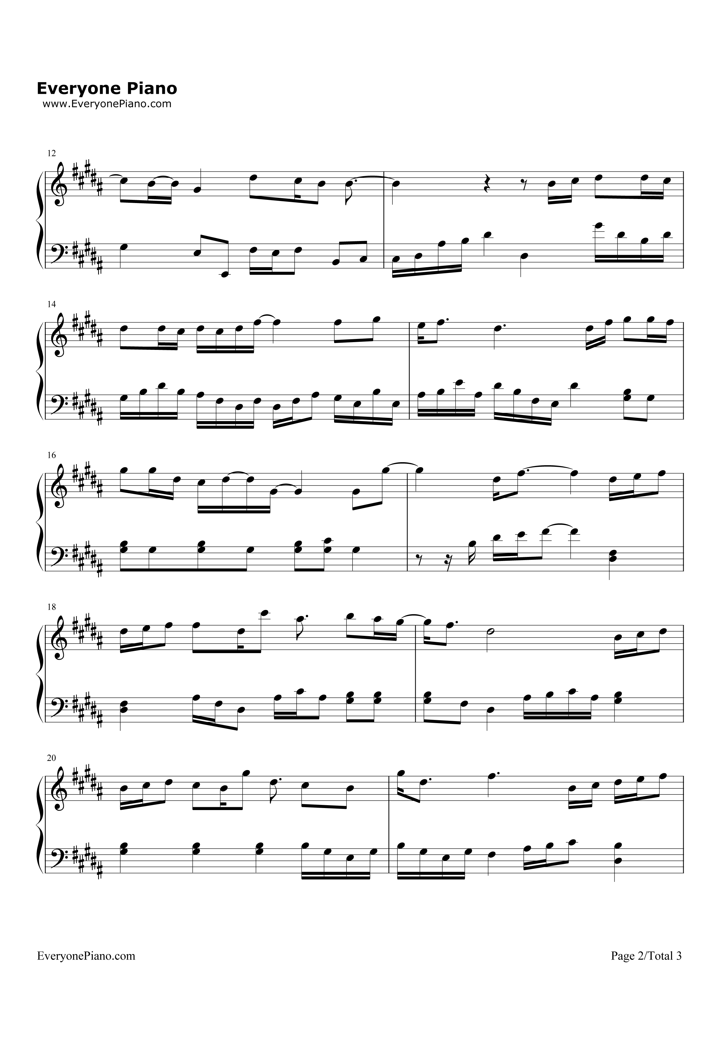 别惹哭我钢琴谱_郭静