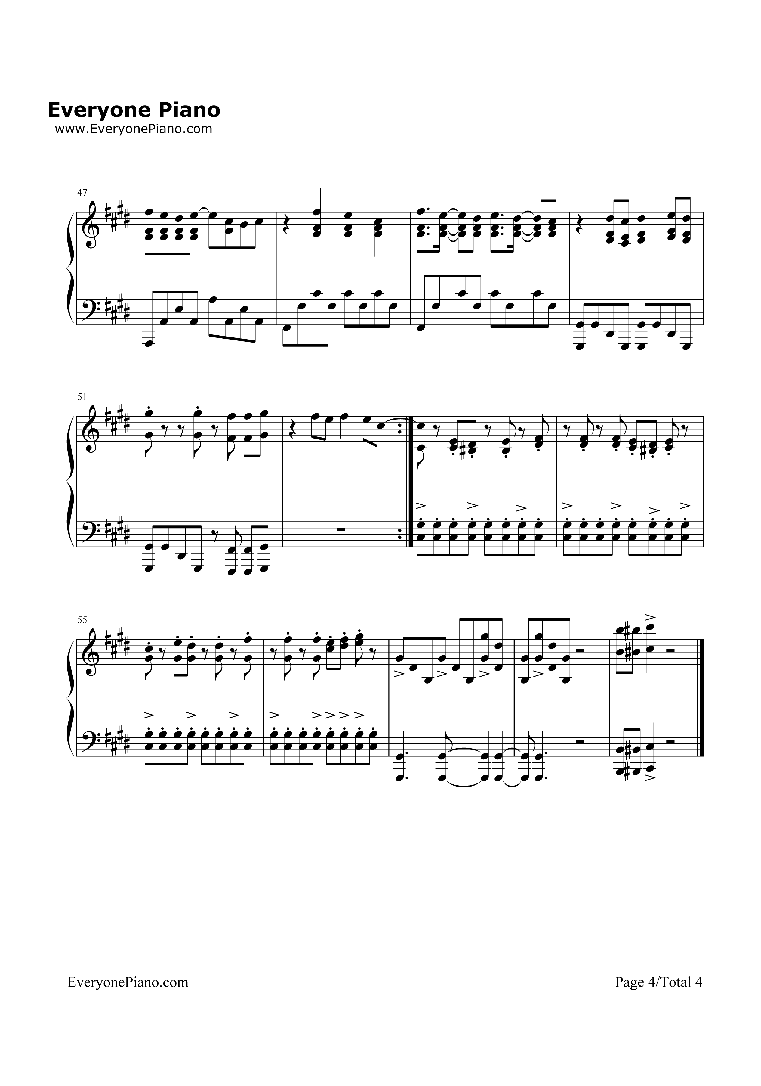 就是孙悟空钢琴谱_郭富城