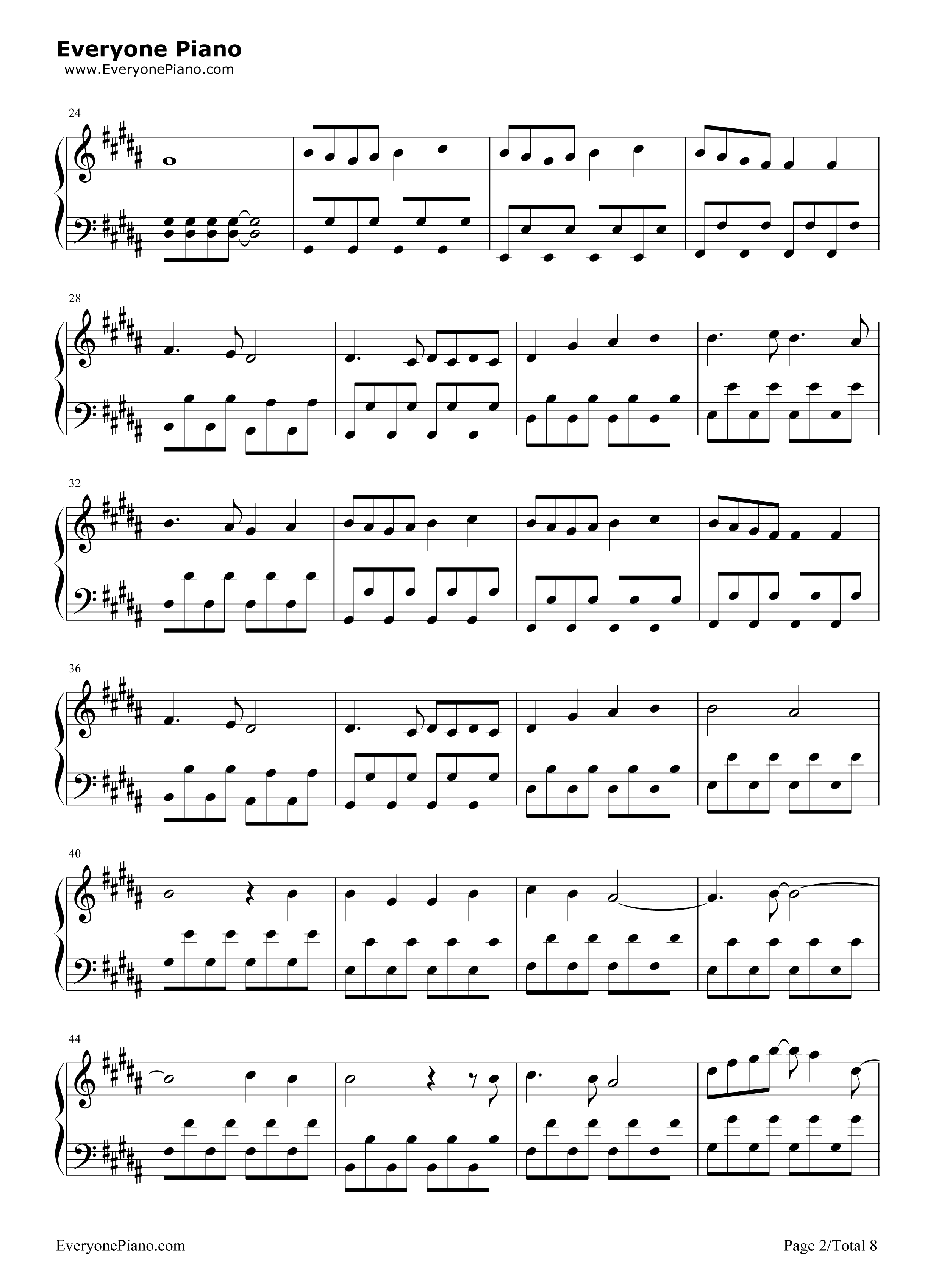 月と花束钢琴谱_さユり_酸欠少女