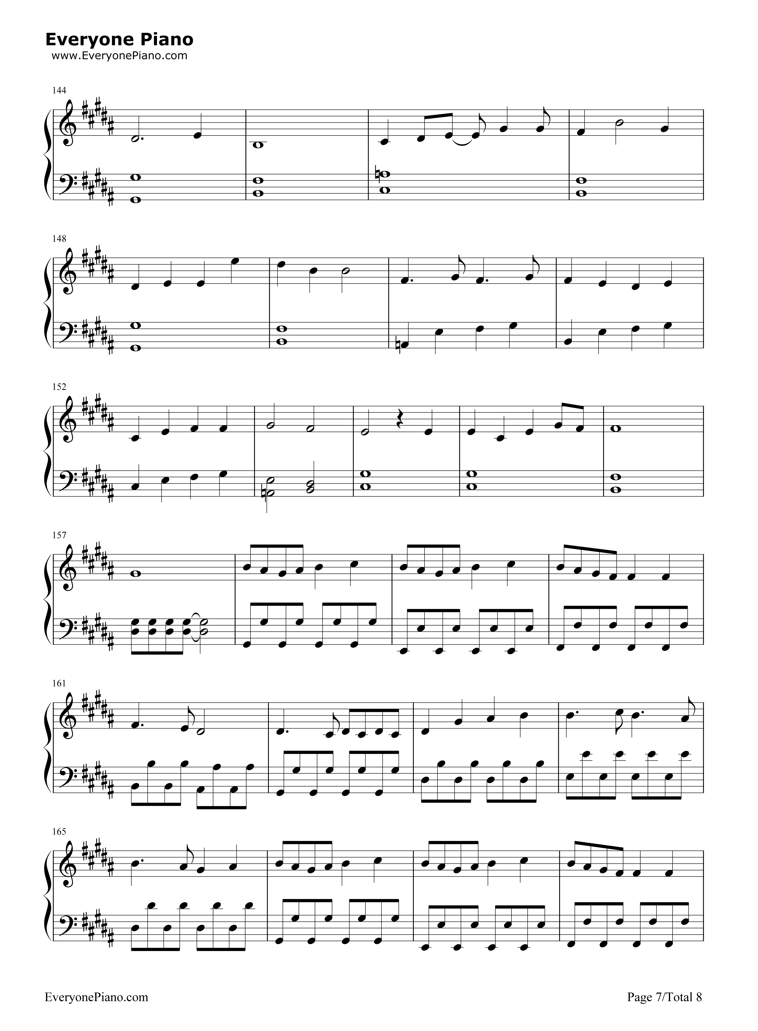 月と花束钢琴谱_さユり_酸欠少女