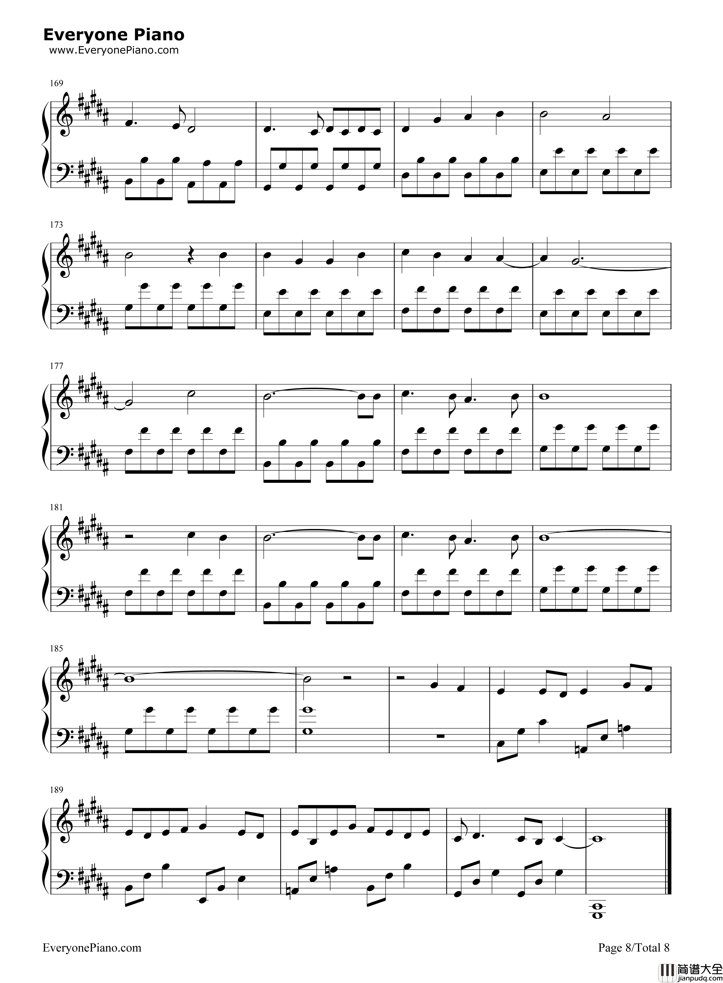 月と花束钢琴谱_さユり_酸欠少女