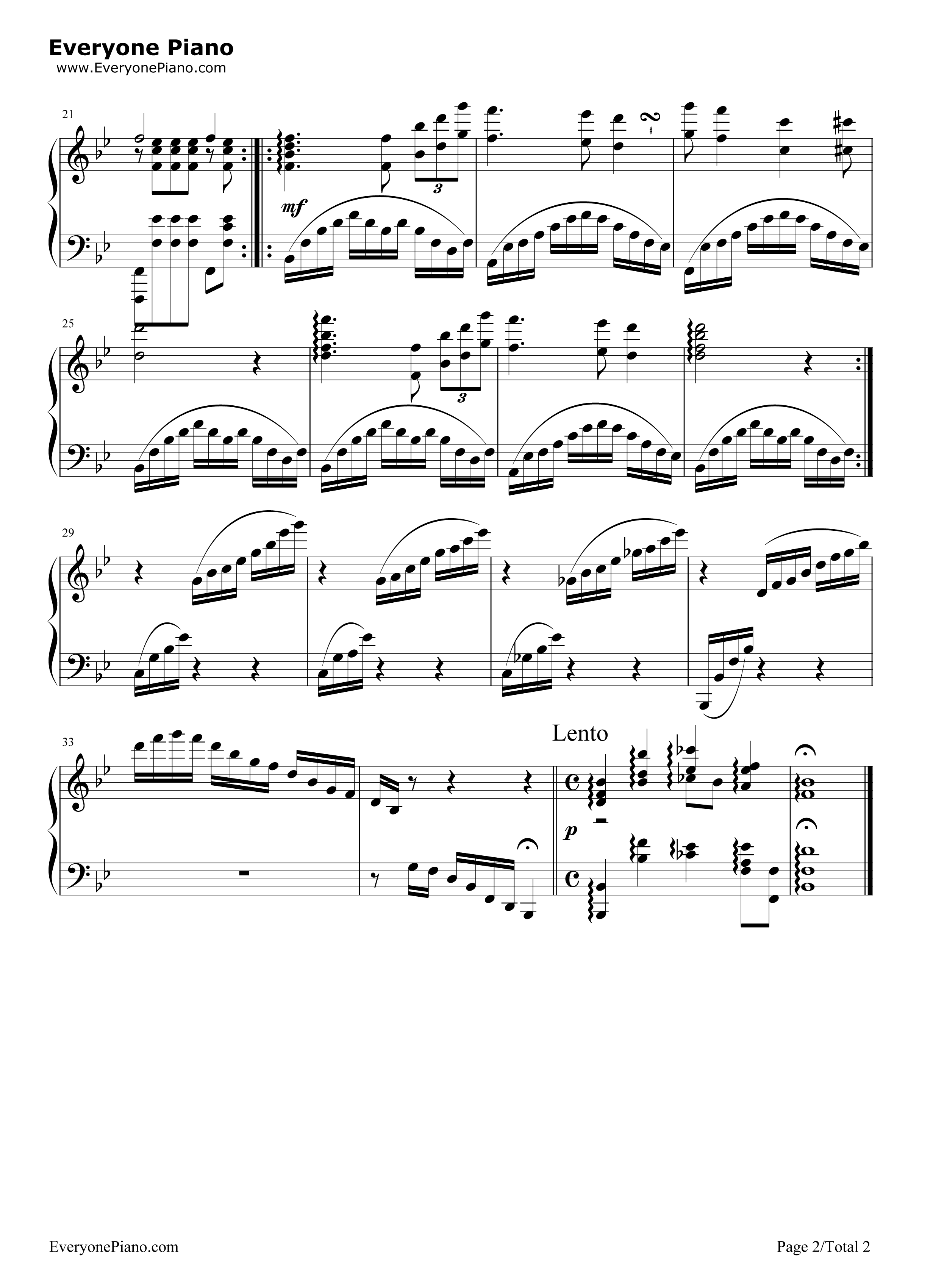 降B大调前奏曲钢琴谱_未知