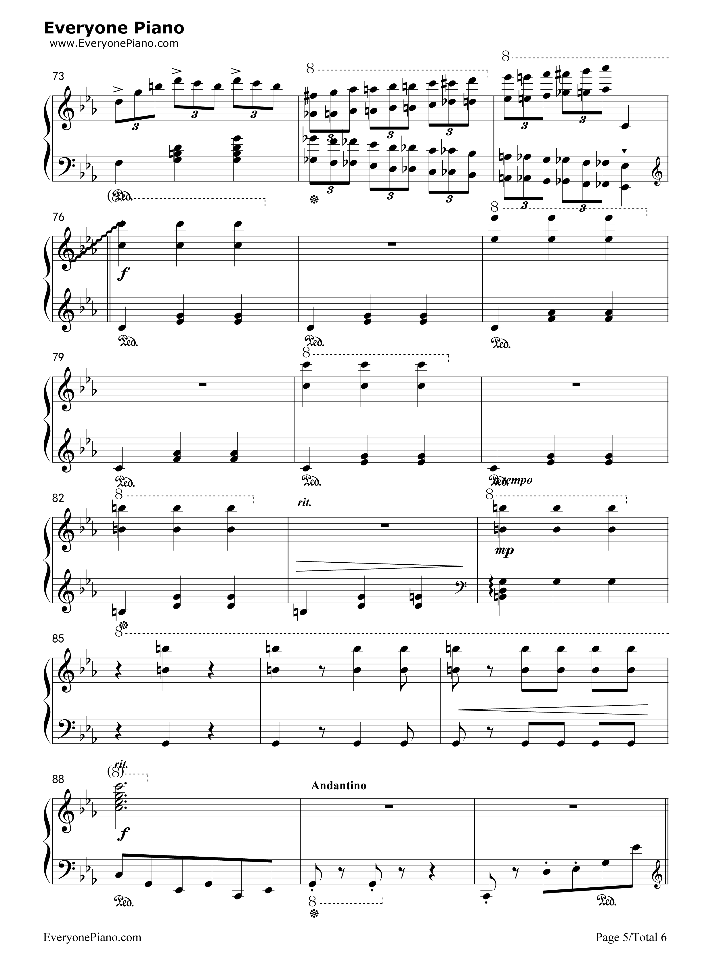 钟楼上的华尔兹钢琴谱_未知