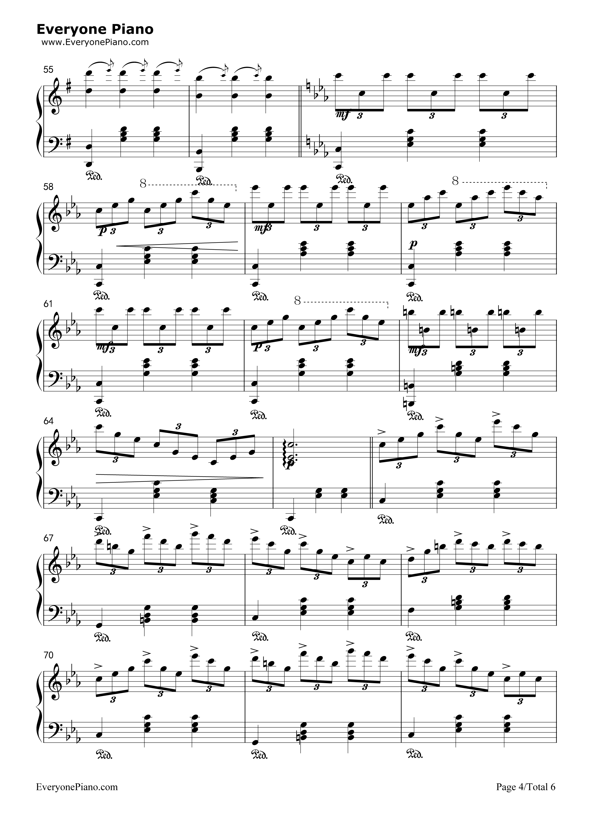 钟楼上的华尔兹钢琴谱_未知