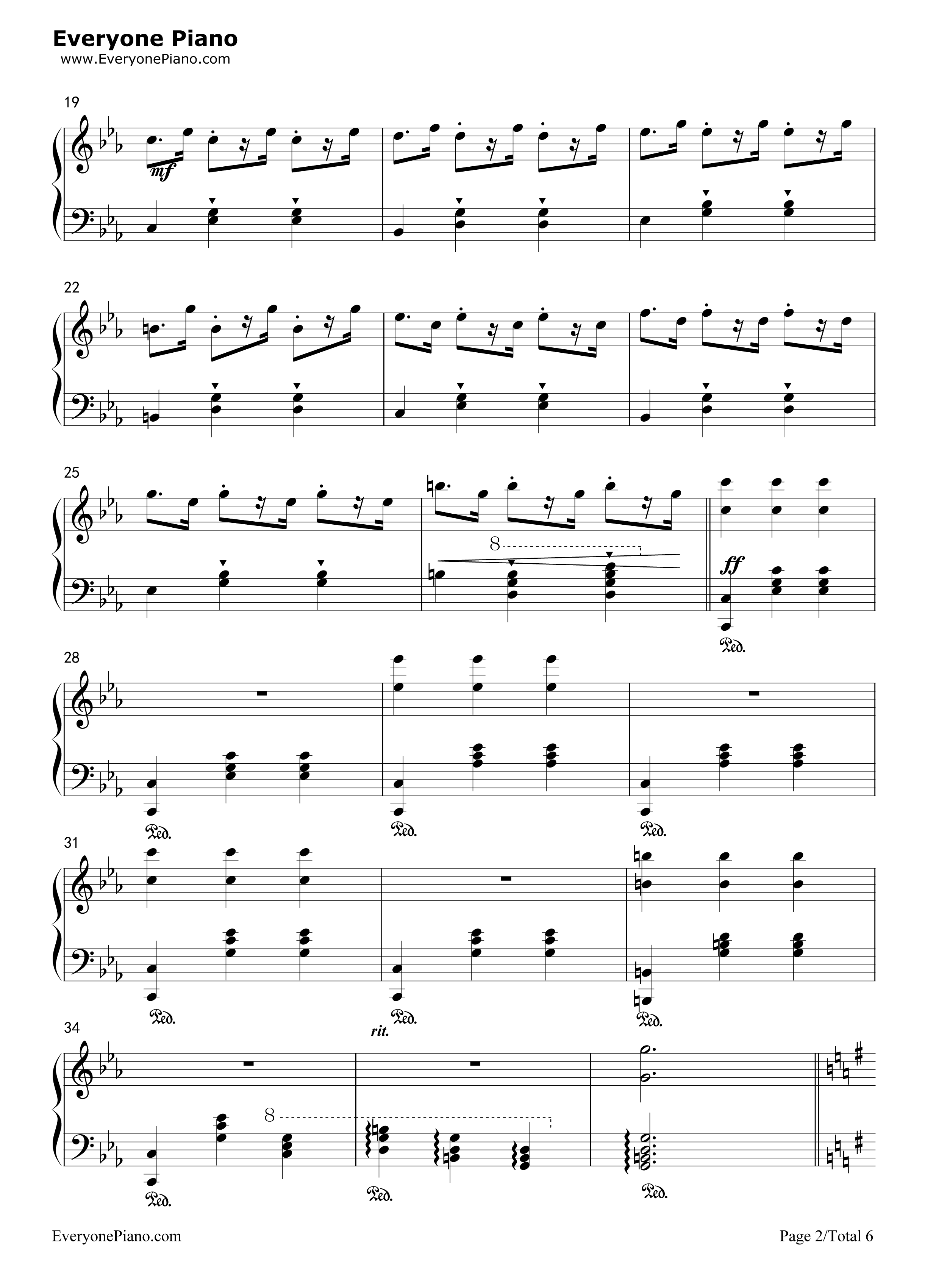 钟楼上的华尔兹钢琴谱_未知