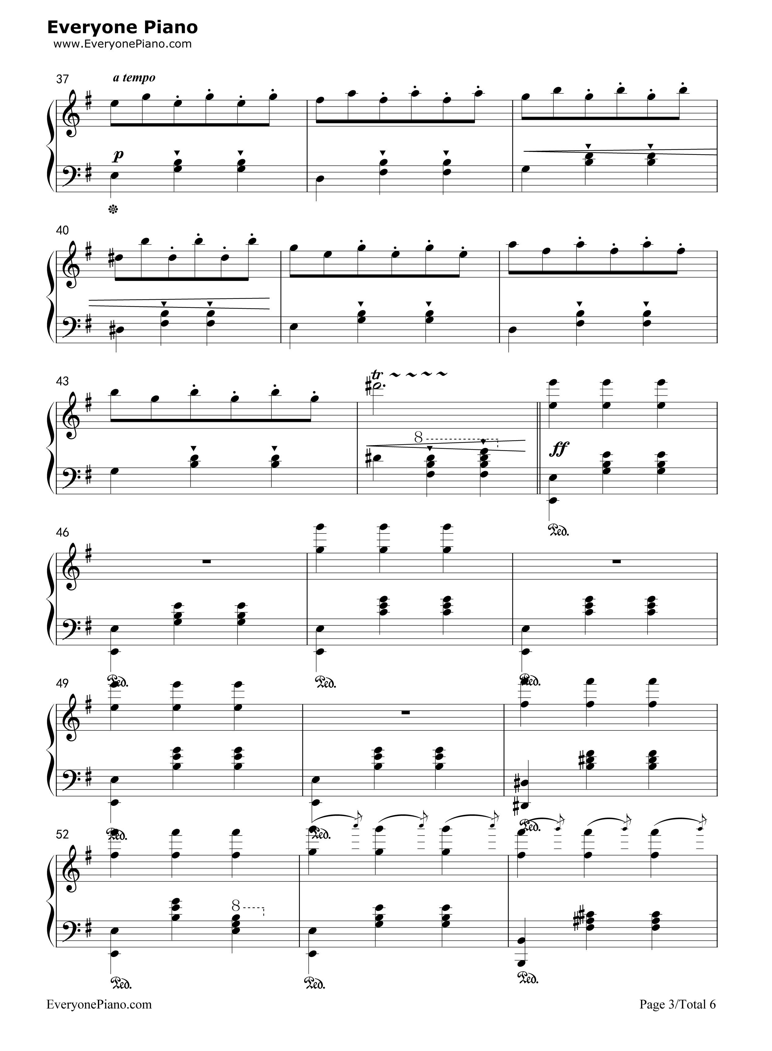 钟楼上的华尔兹钢琴谱_未知